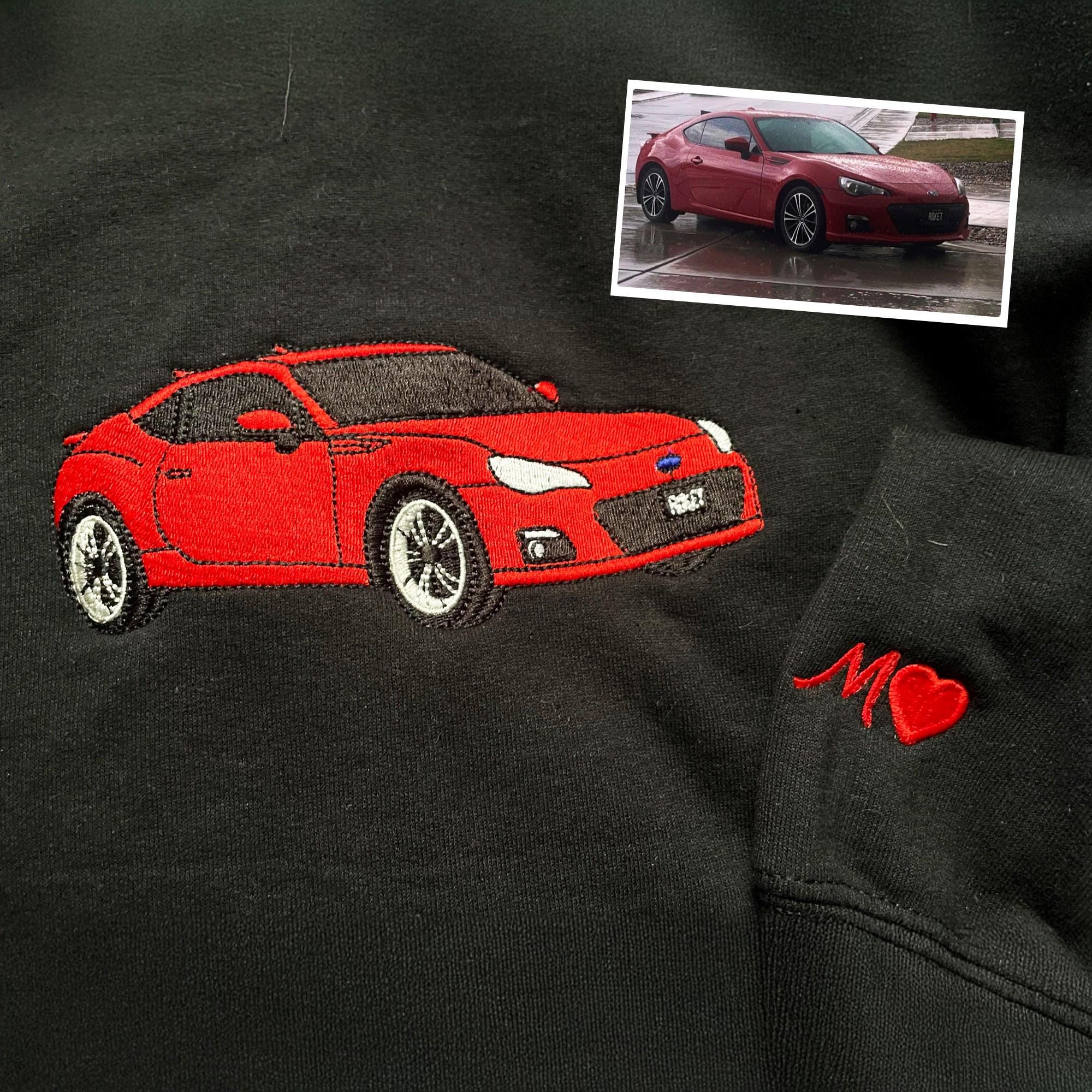 Custom Embroidered Car V2 Sweatshirt-Gift For Custom