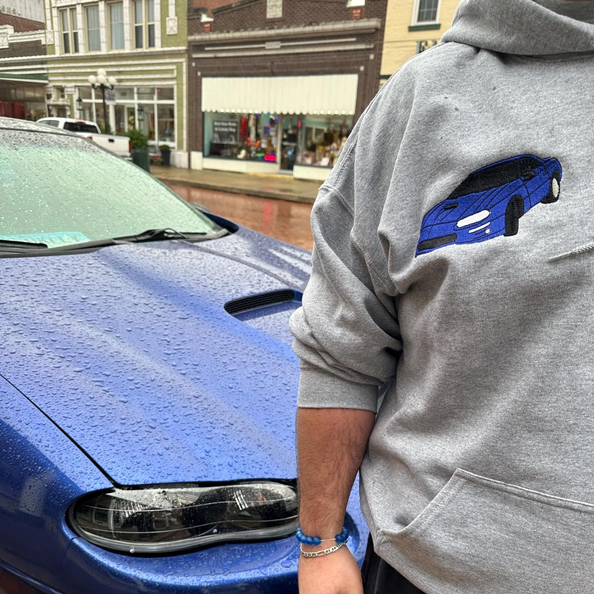 Custom Embroidered Car V2 Sweatshirt-Gift For Custom