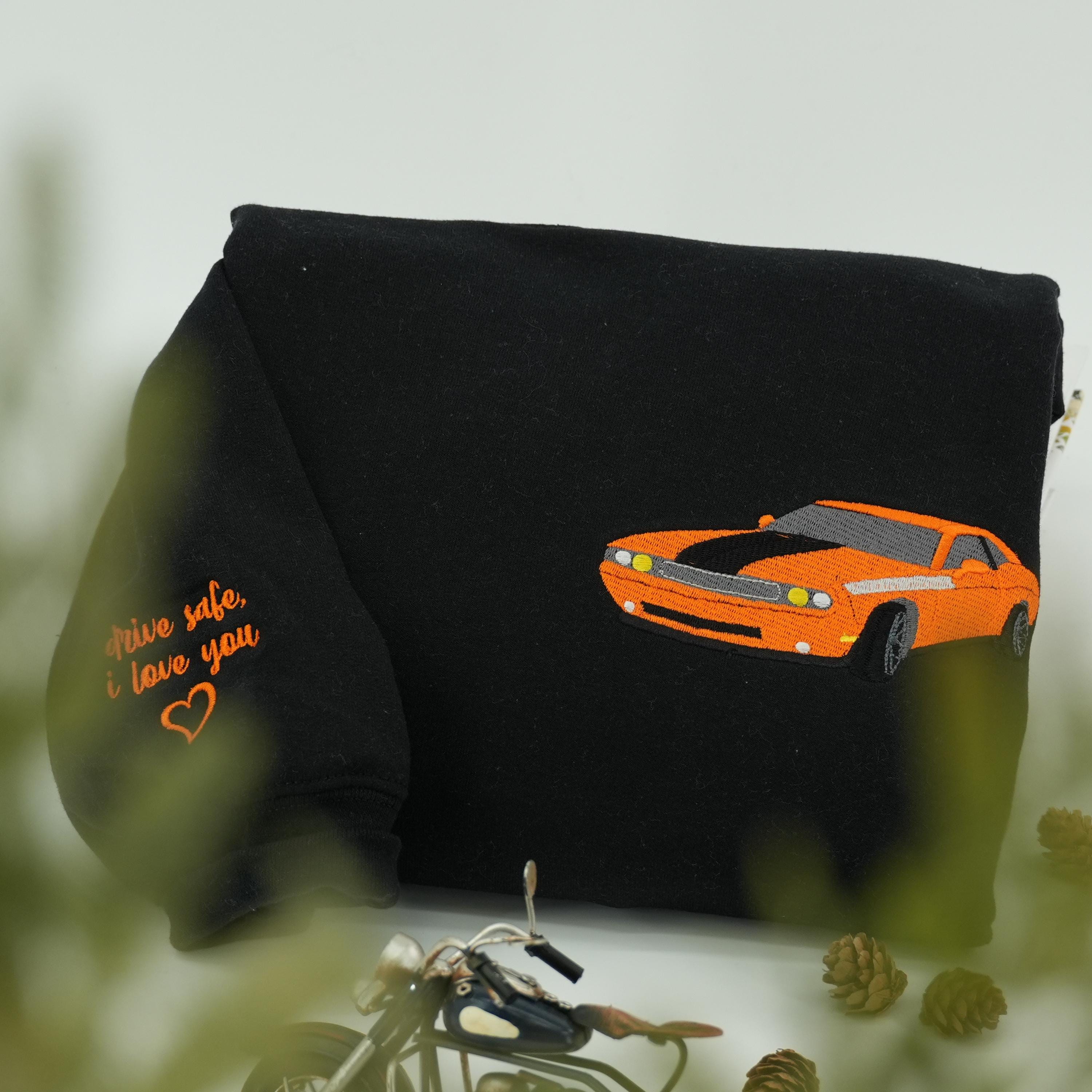 Custom Embroidered Car V2 Sweatshirt-Gift For Custom