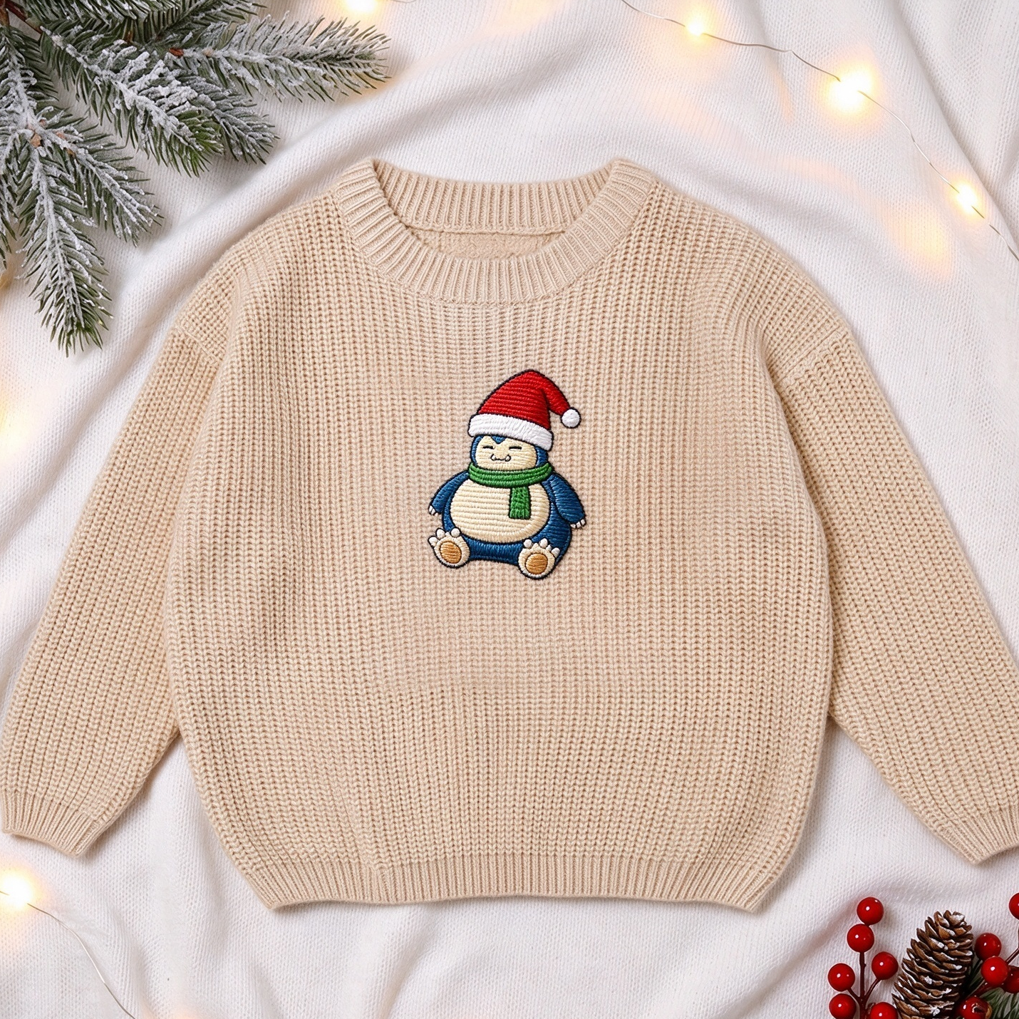 Custom Embroidered Pokémon Personalized Anime Character Sweater