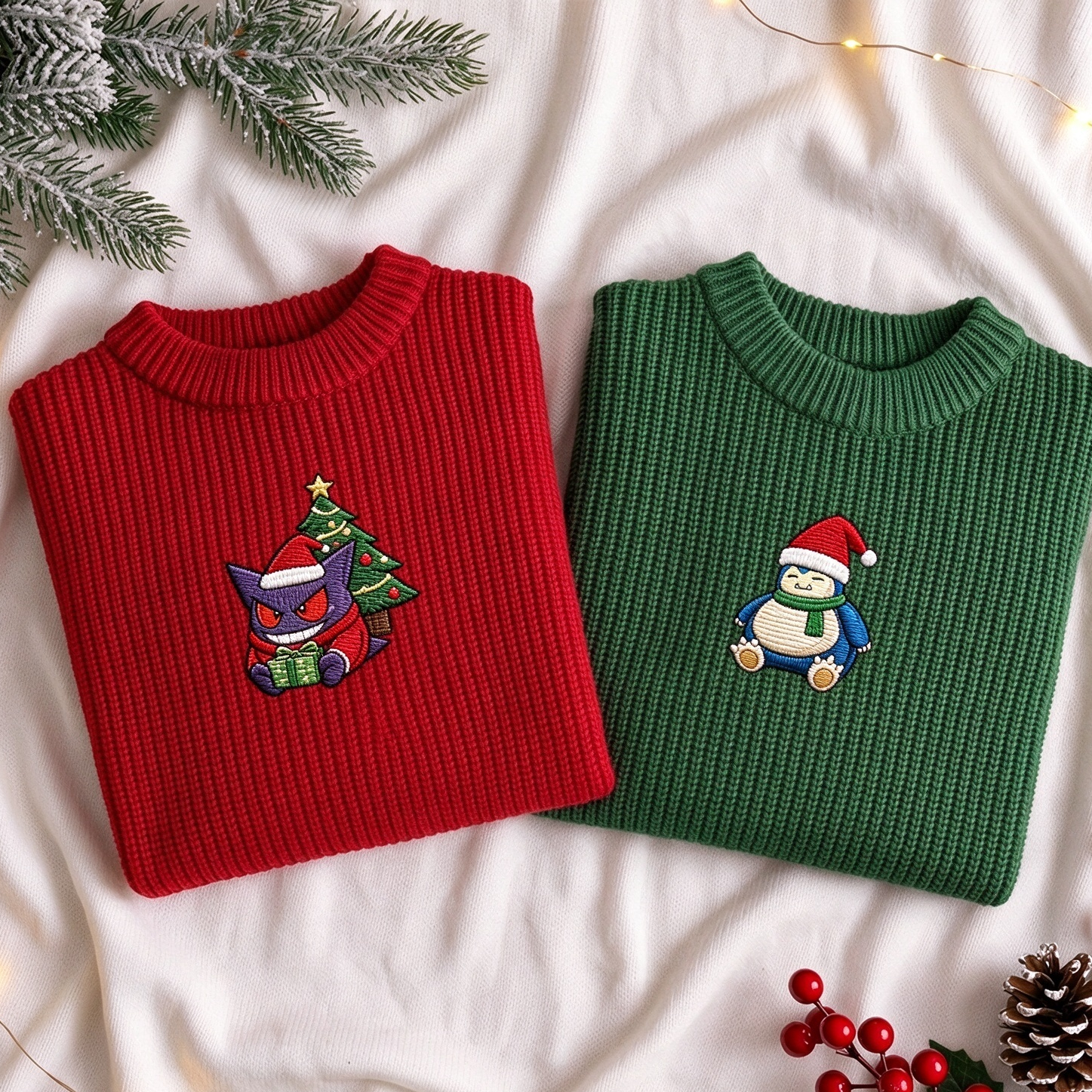 Custom Embroidered Pokémon Personalized Anime Character Sweater