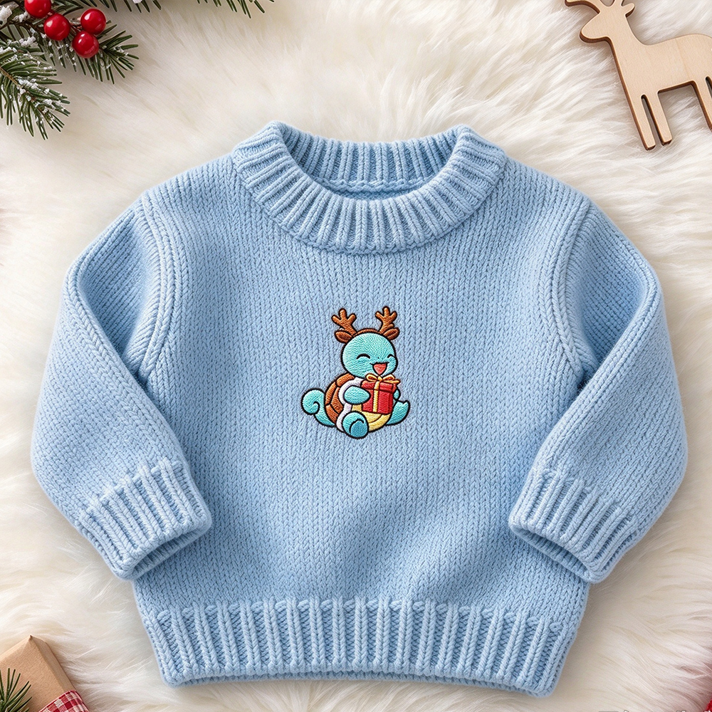 Custom Embroidered Pokémon Personalized Anime Character Sweater