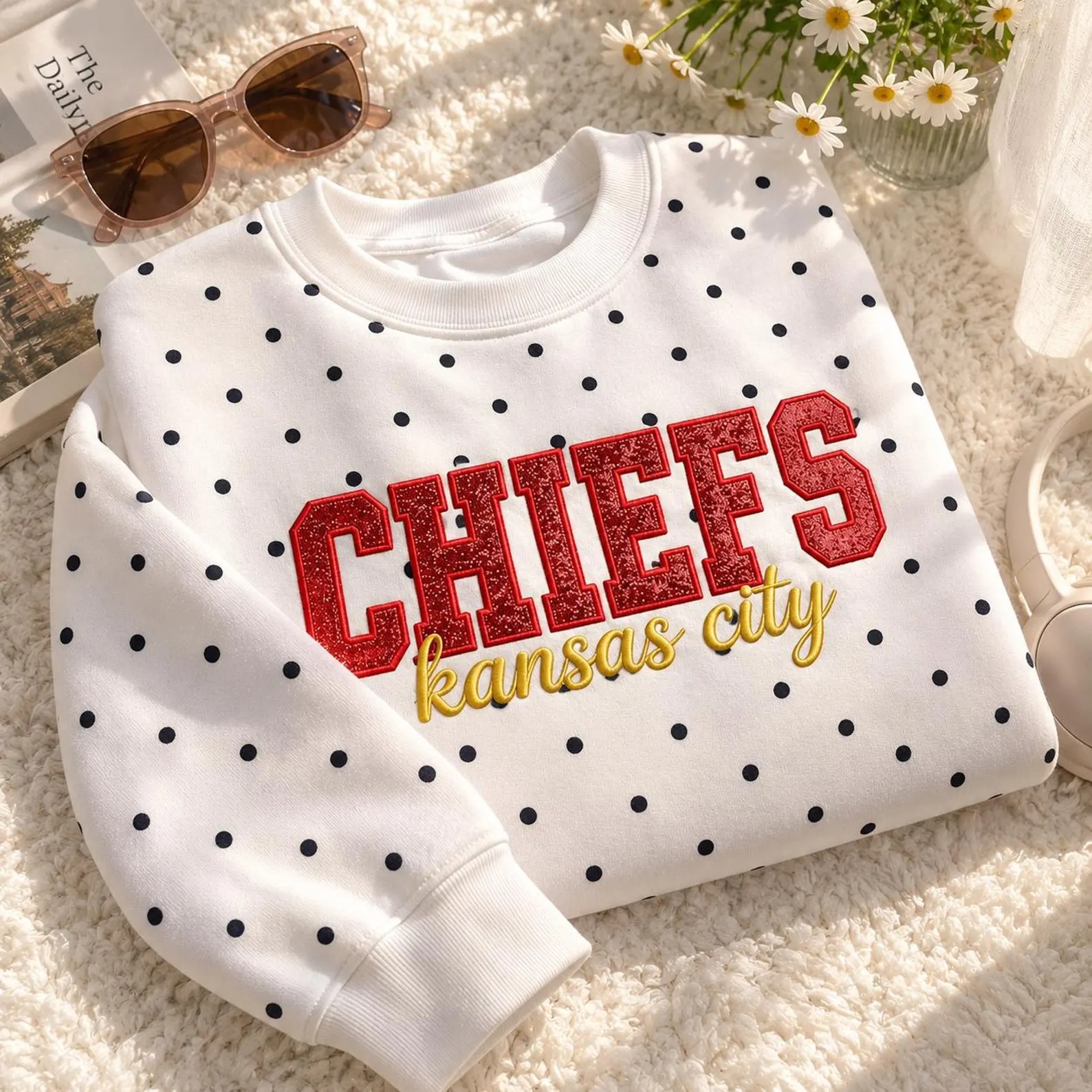 Custom Glitter Applique Team Sweatshirt