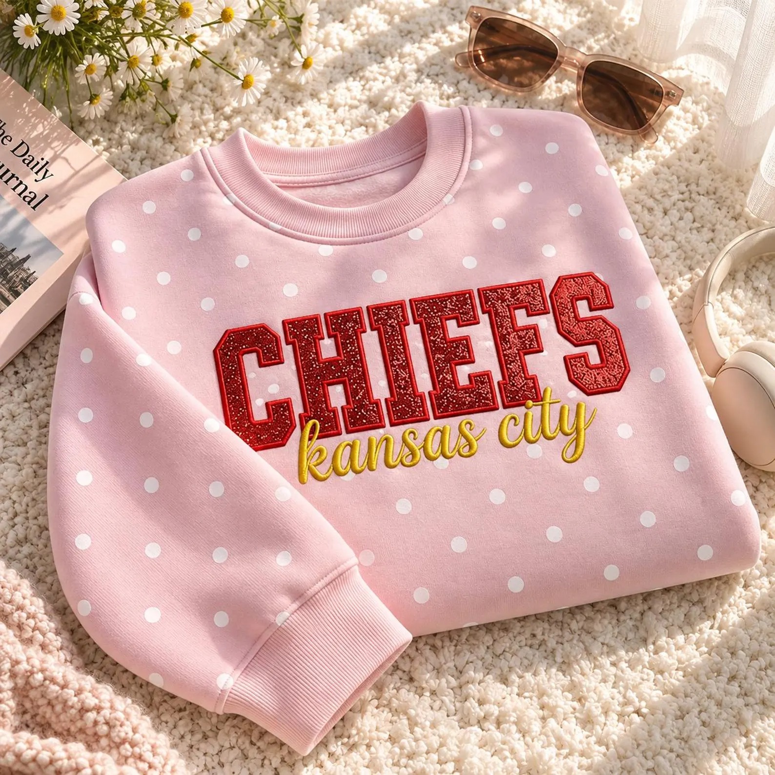 Custom Glitter Applique Team Sweatshirt