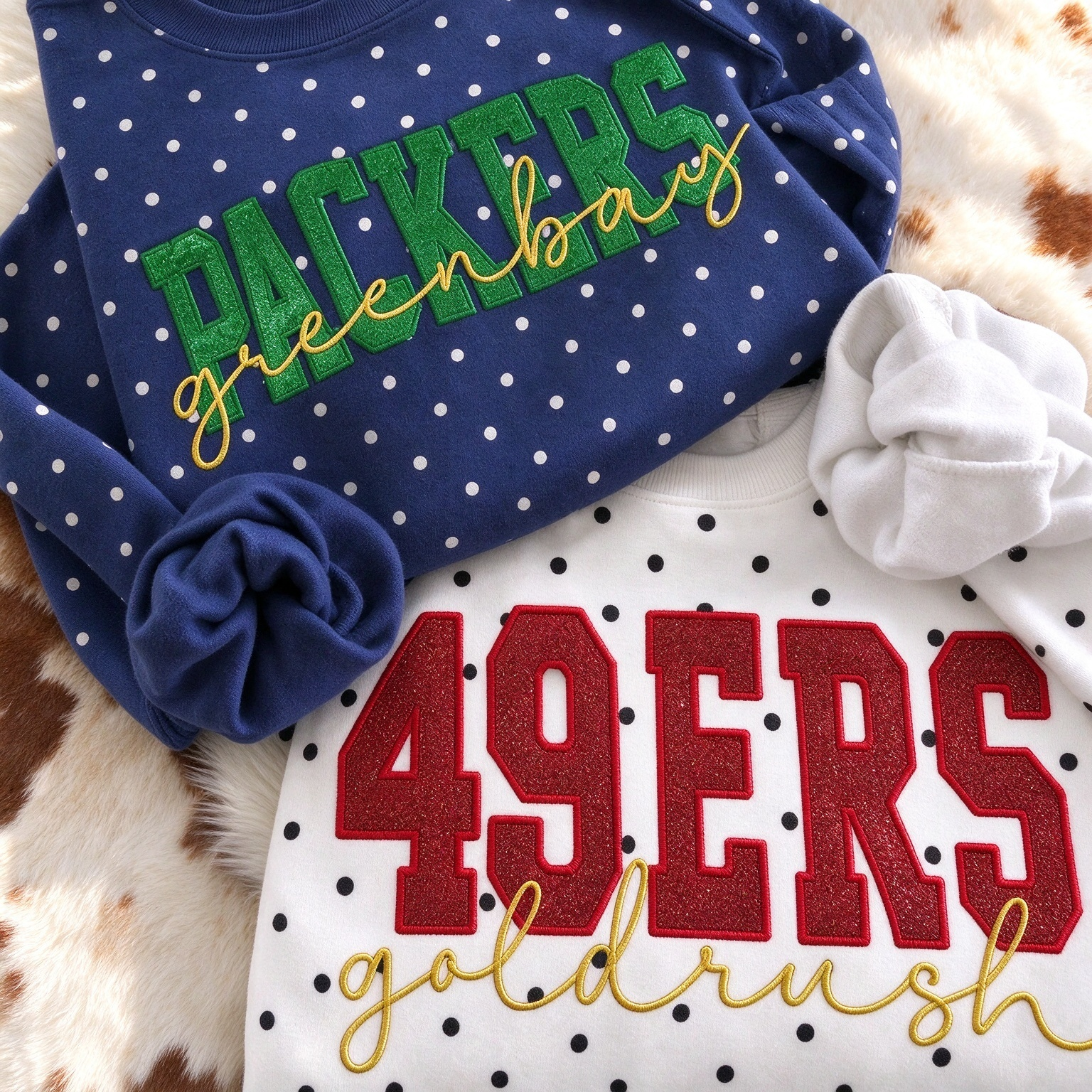 Custom Glitter Applique Team Sweatshirt