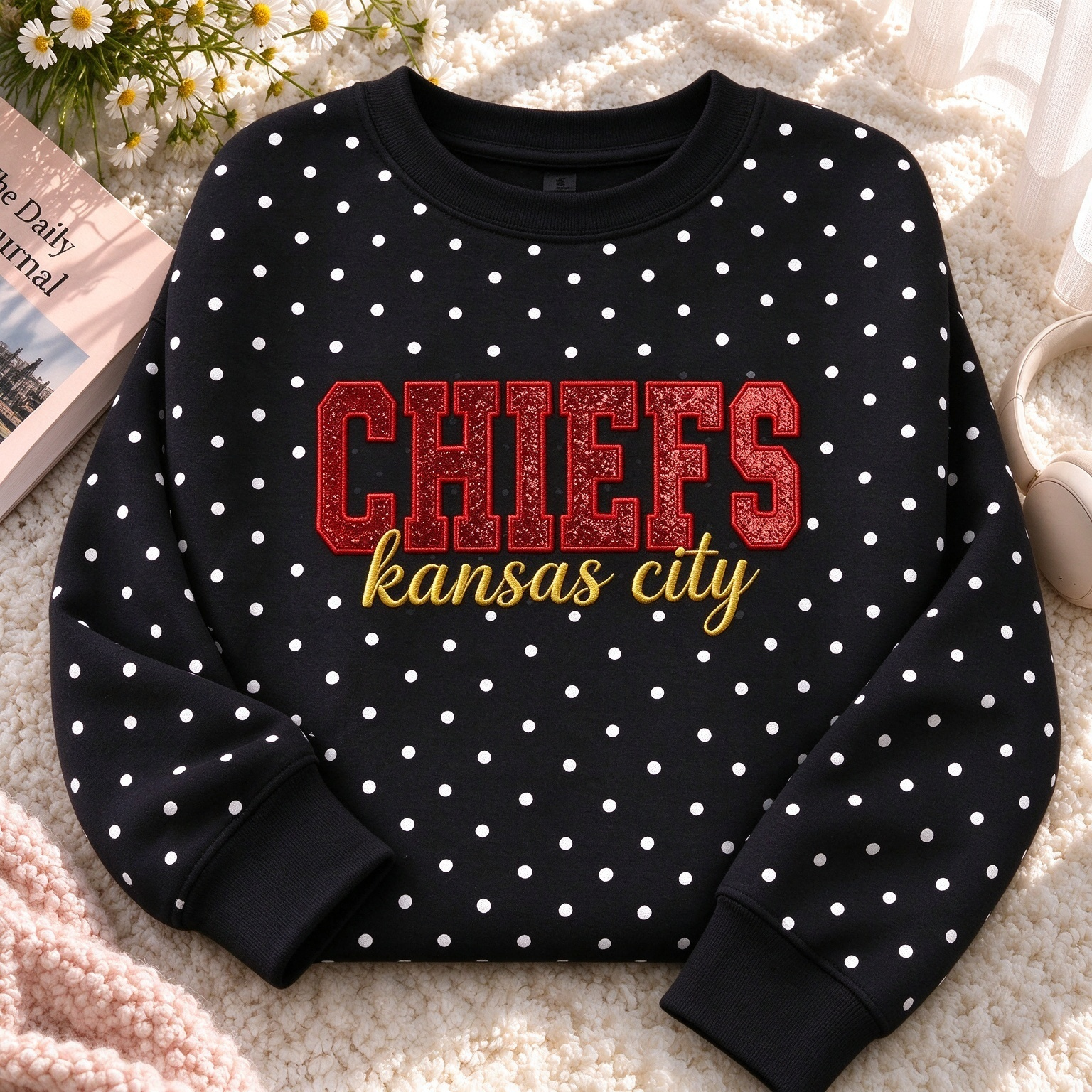 Custom Glitter Applique Team Sweatshirt