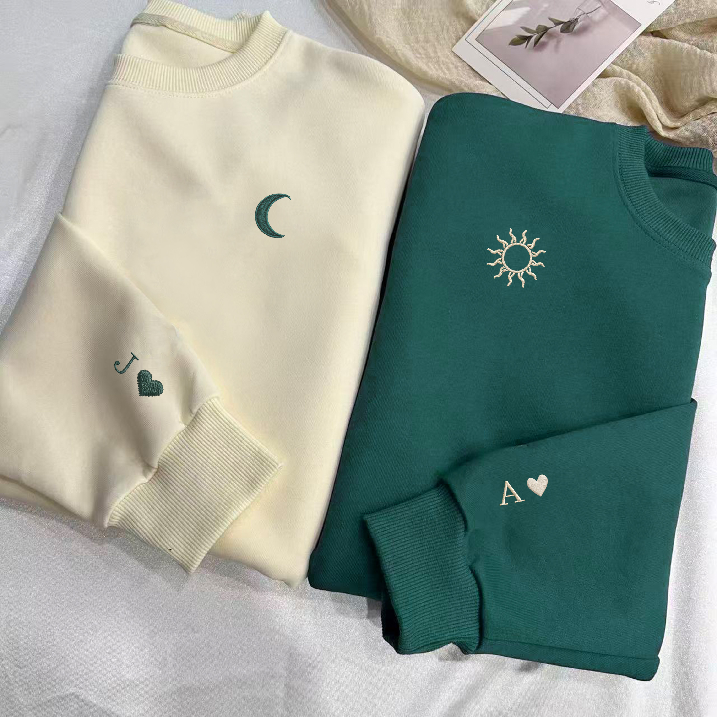 Custom  Sun and Moon Sweatshirt-Gift For Custom