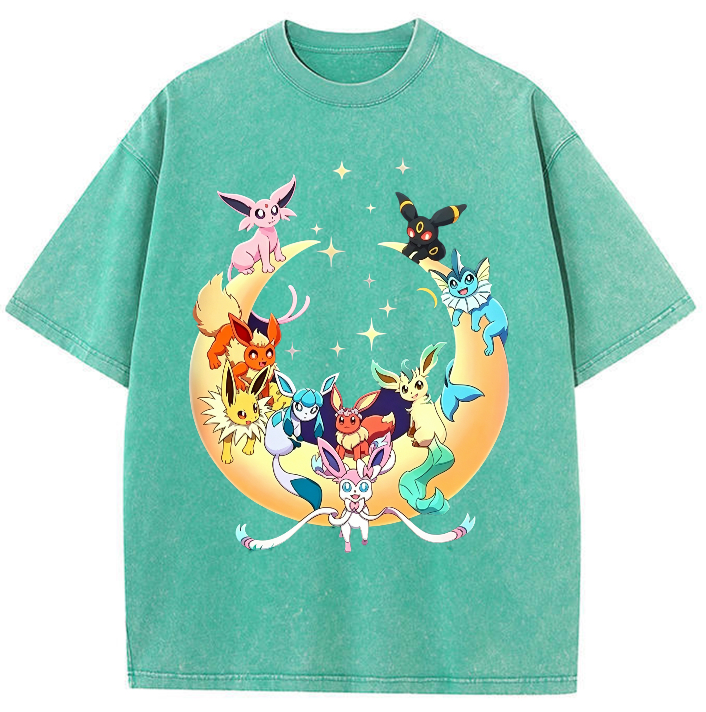 Eeveelutions Vintage Washed T-Shirt，Vintage Gamer Gift