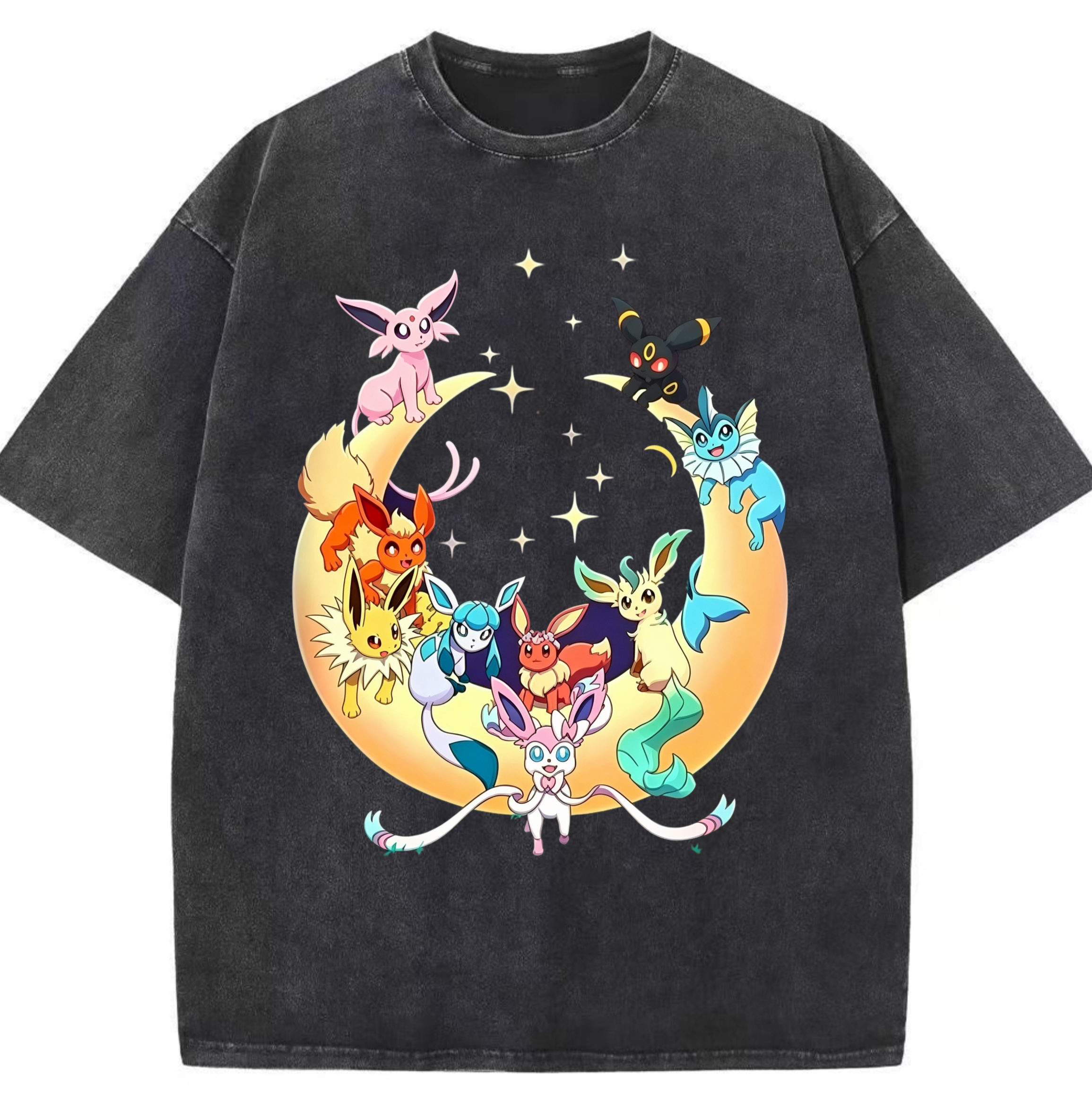 Eeveelutions Vintage Washed T-Shirt，Vintage Gamer Gift