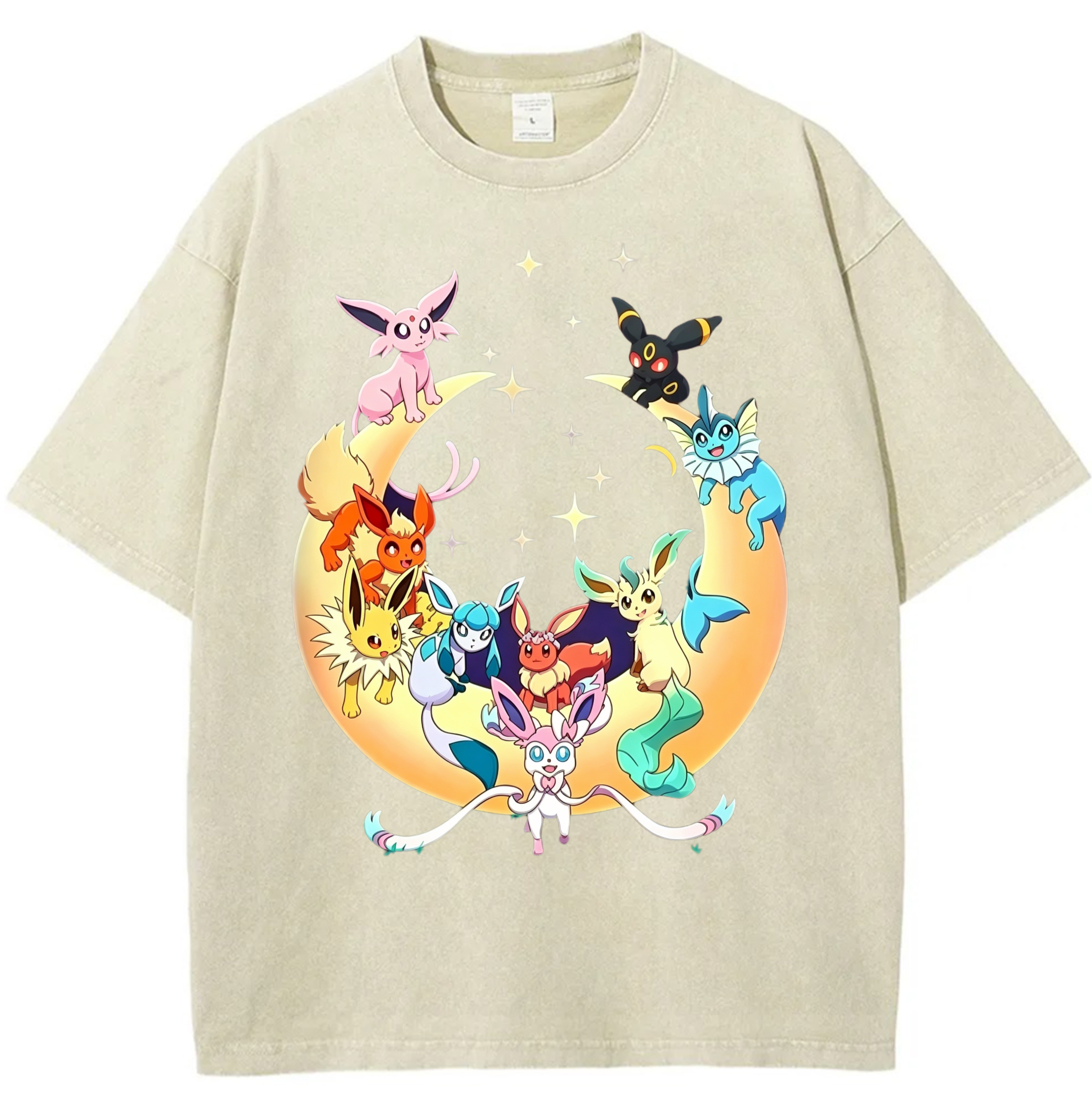 Eeveelutions Vintage Washed T-Shirt，Vintage Gamer Gift
