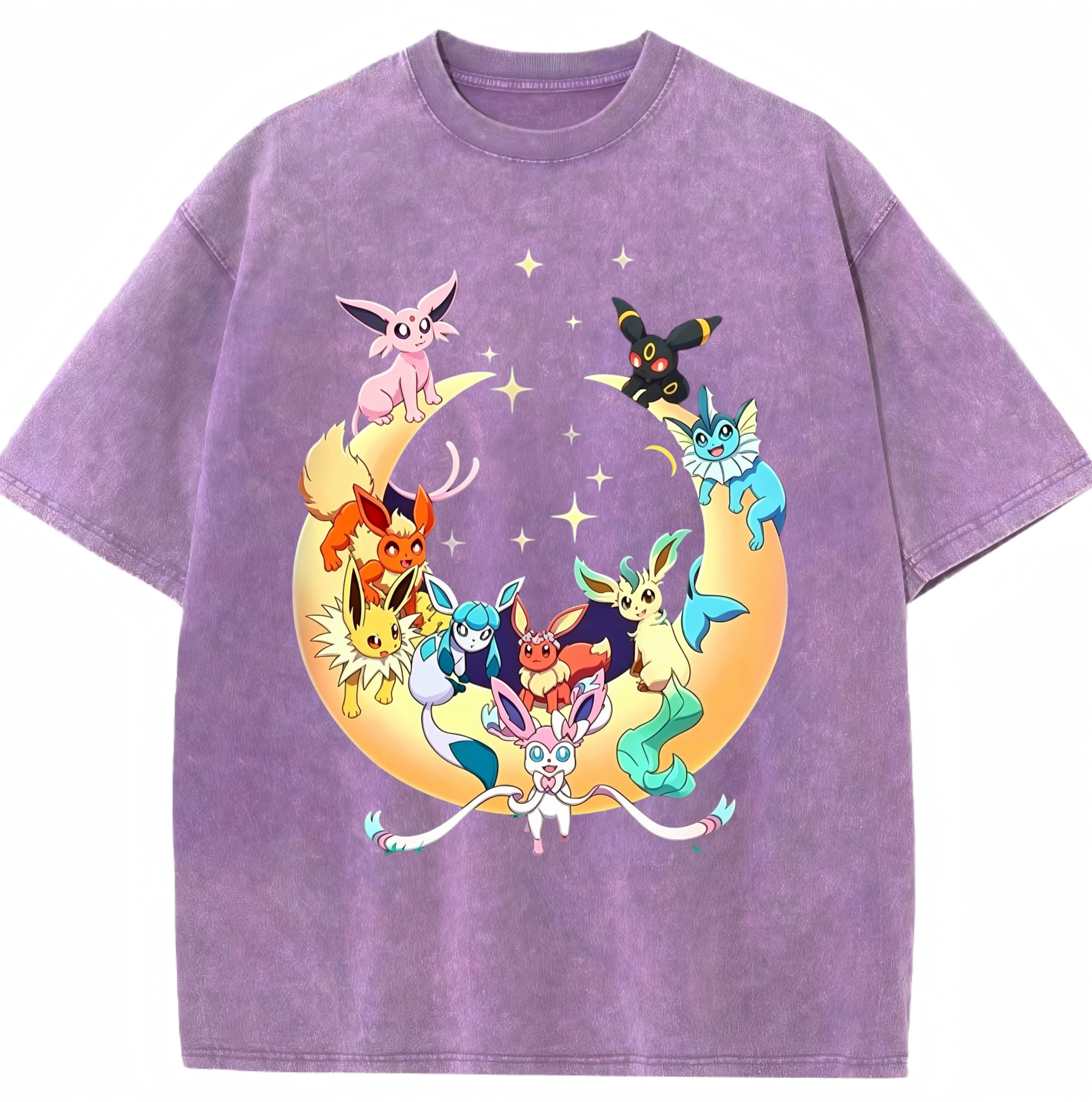 Eeveelutions Vintage Washed T-Shirt，Vintage Gamer Gift