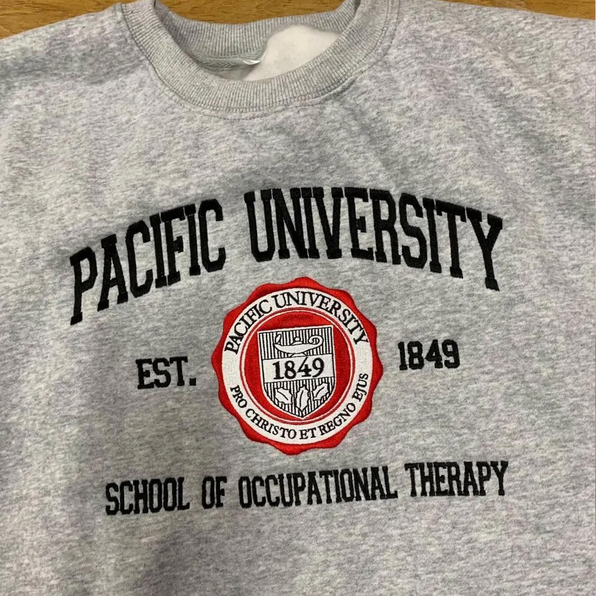 Embroidered Custom College Sweatshirt-Gift For Custom