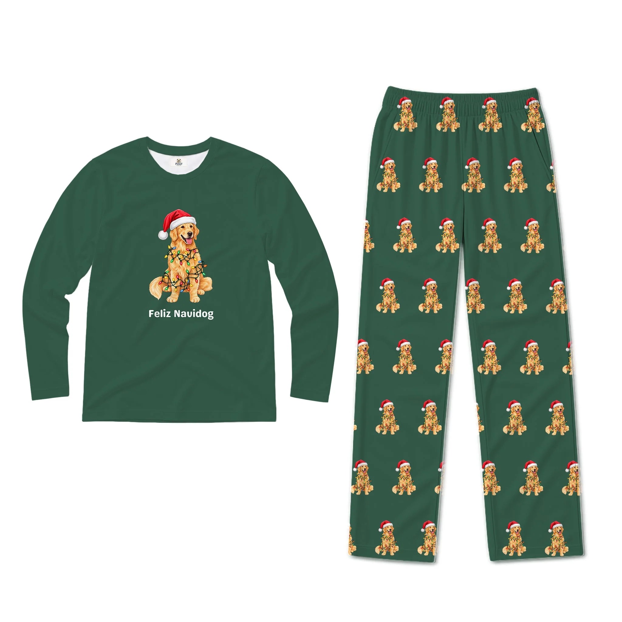 Feliz Navidog Christmas Matching Family Pajamas Set