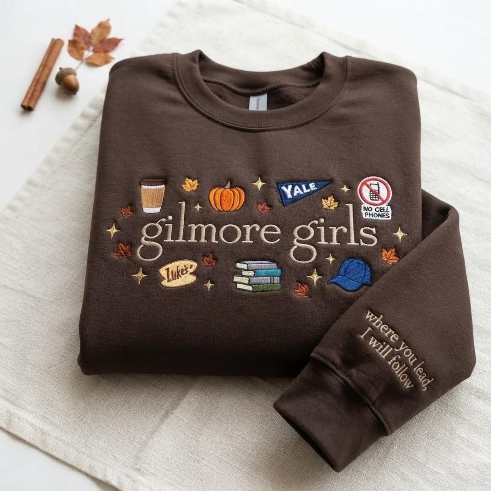 Gilmore Girls Embroidered Crewneck Sweatshirt