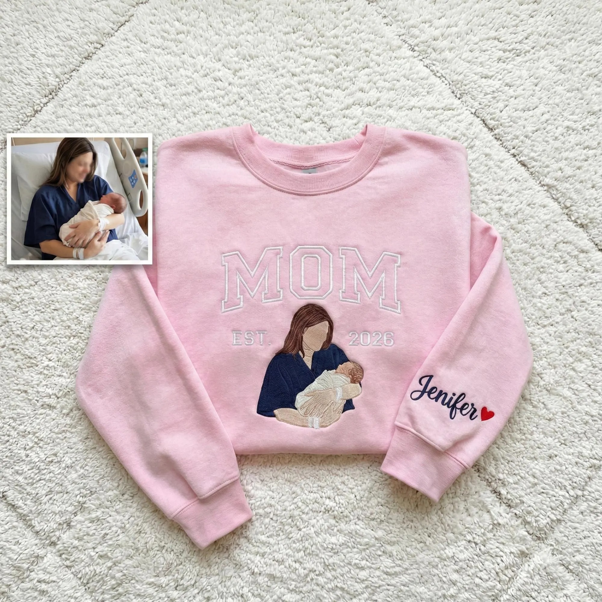 Grandma & mam Sweatshirt with Photo