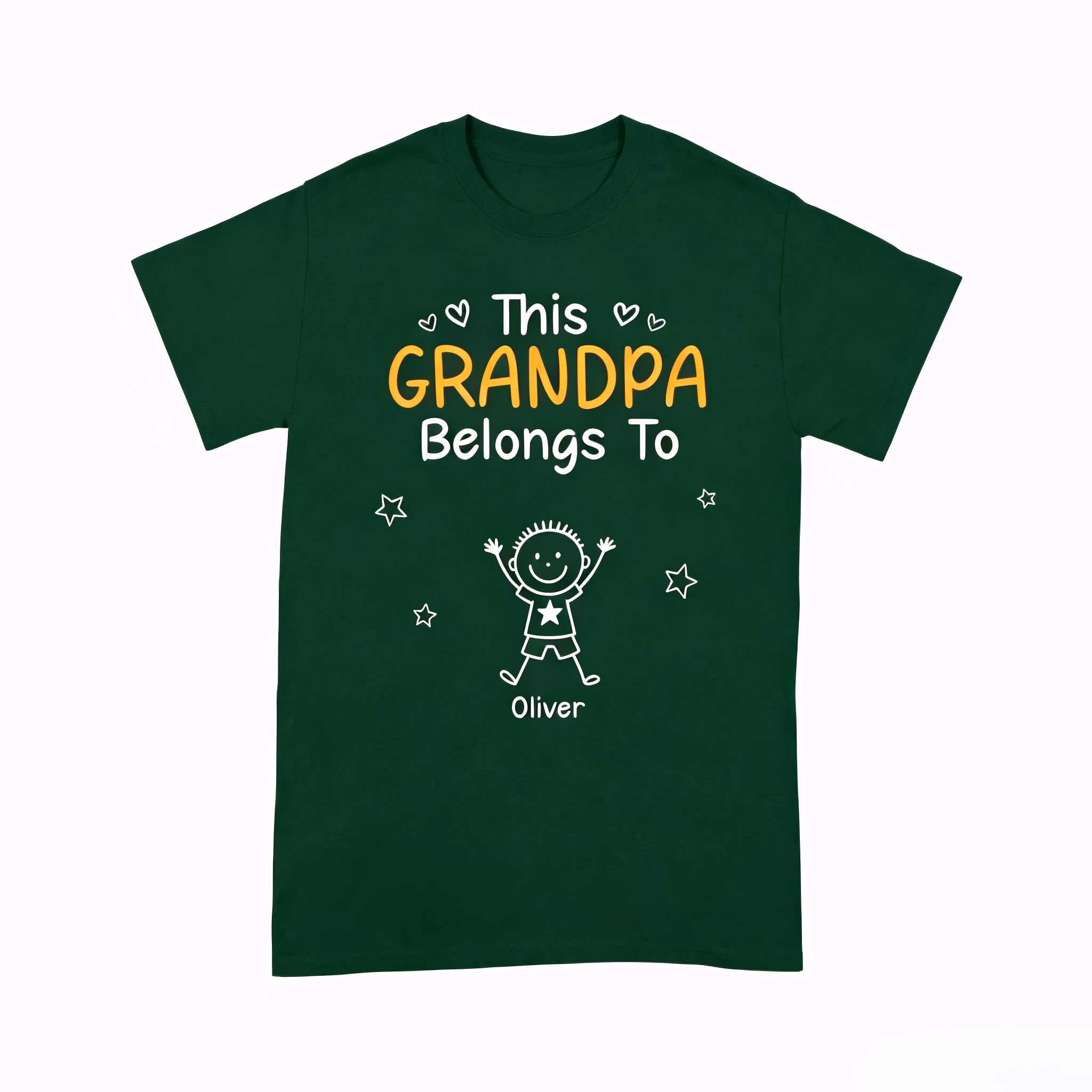 Birthday Gifts for Dad, Grandpa - Grandpa Belongs to T-shirt