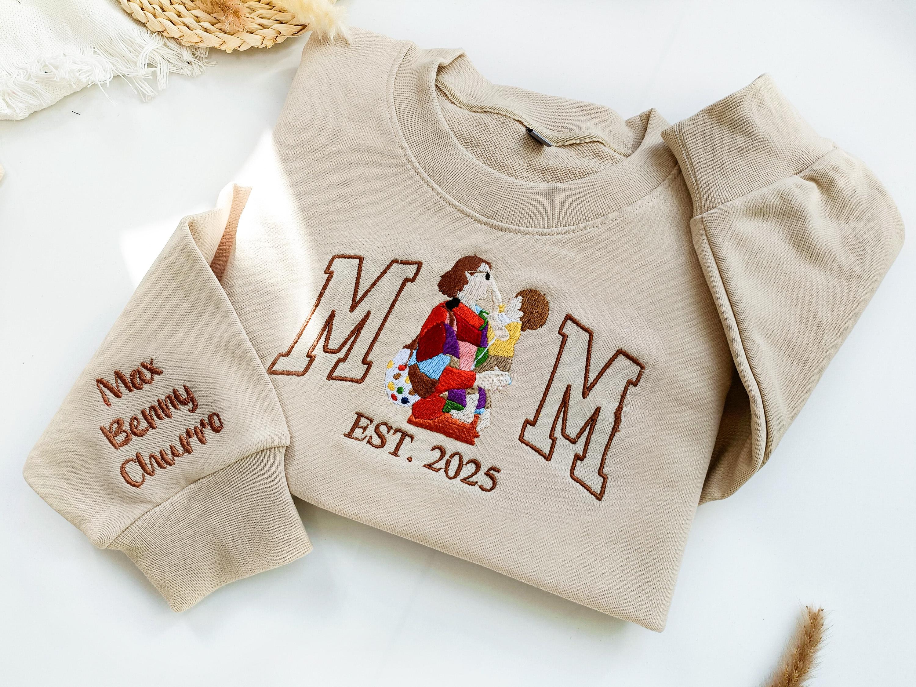Mama Sweatshirt with Photo-Gift For Custom