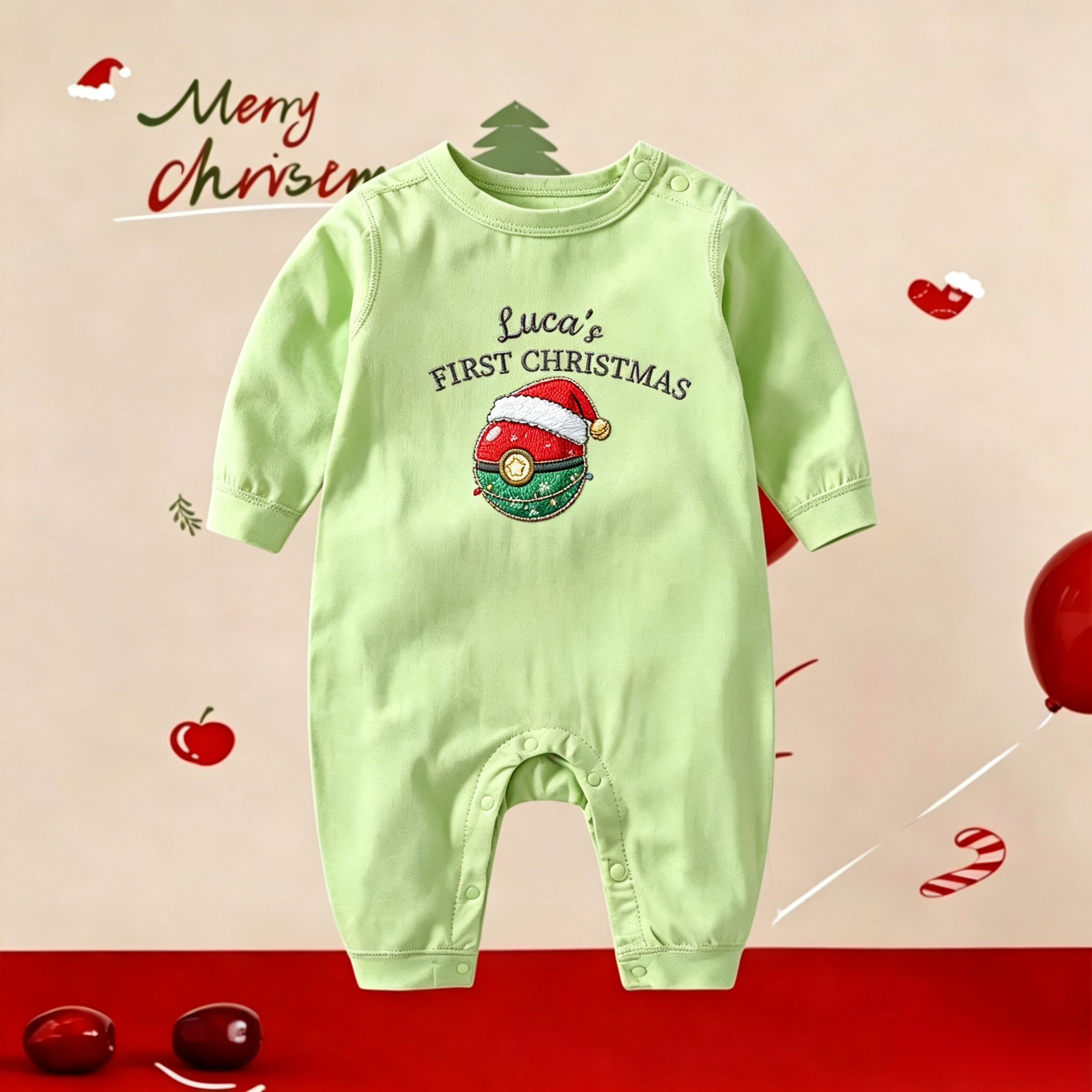 Baby's First Christmas Pokémon Onesie