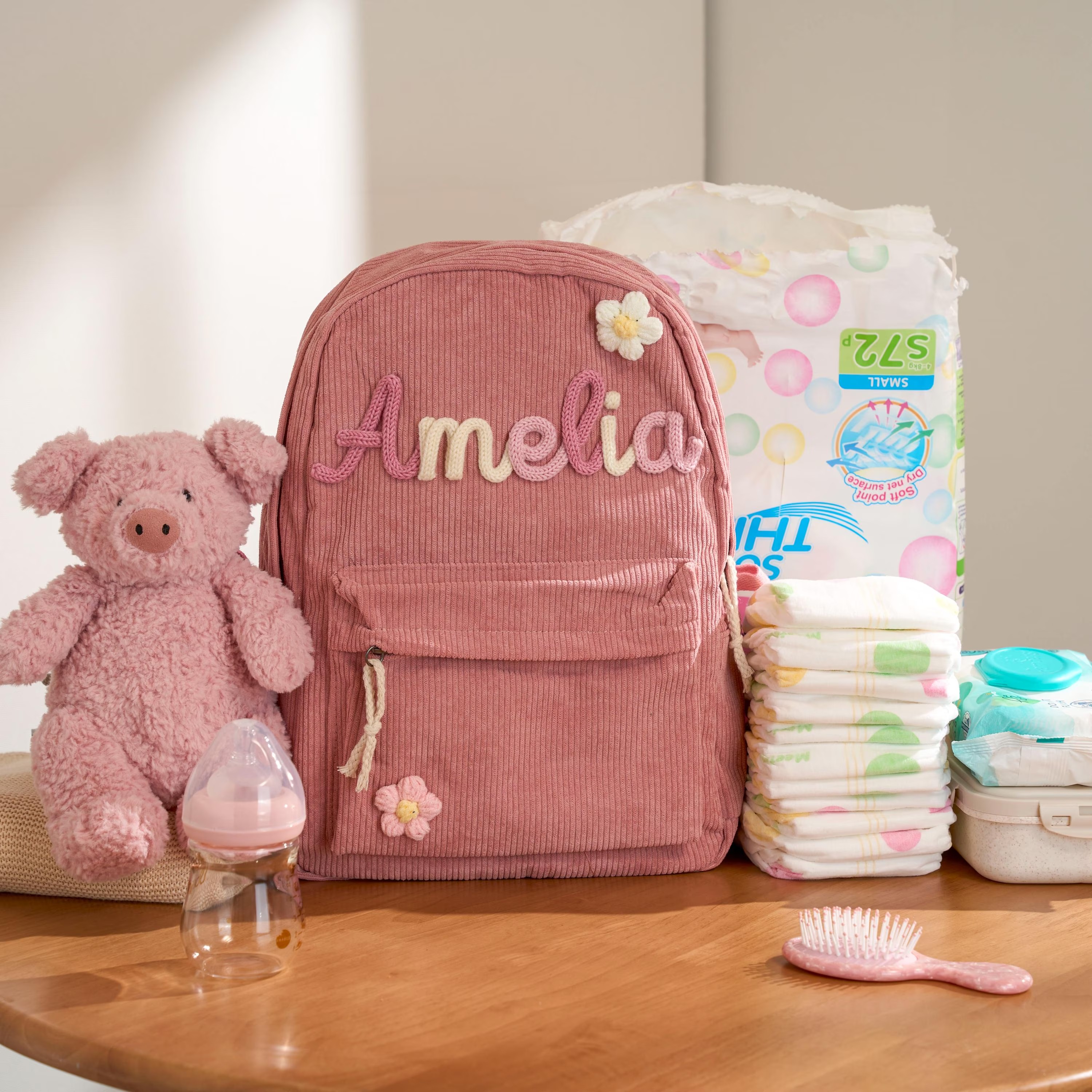Personalized Corduroy Backpack