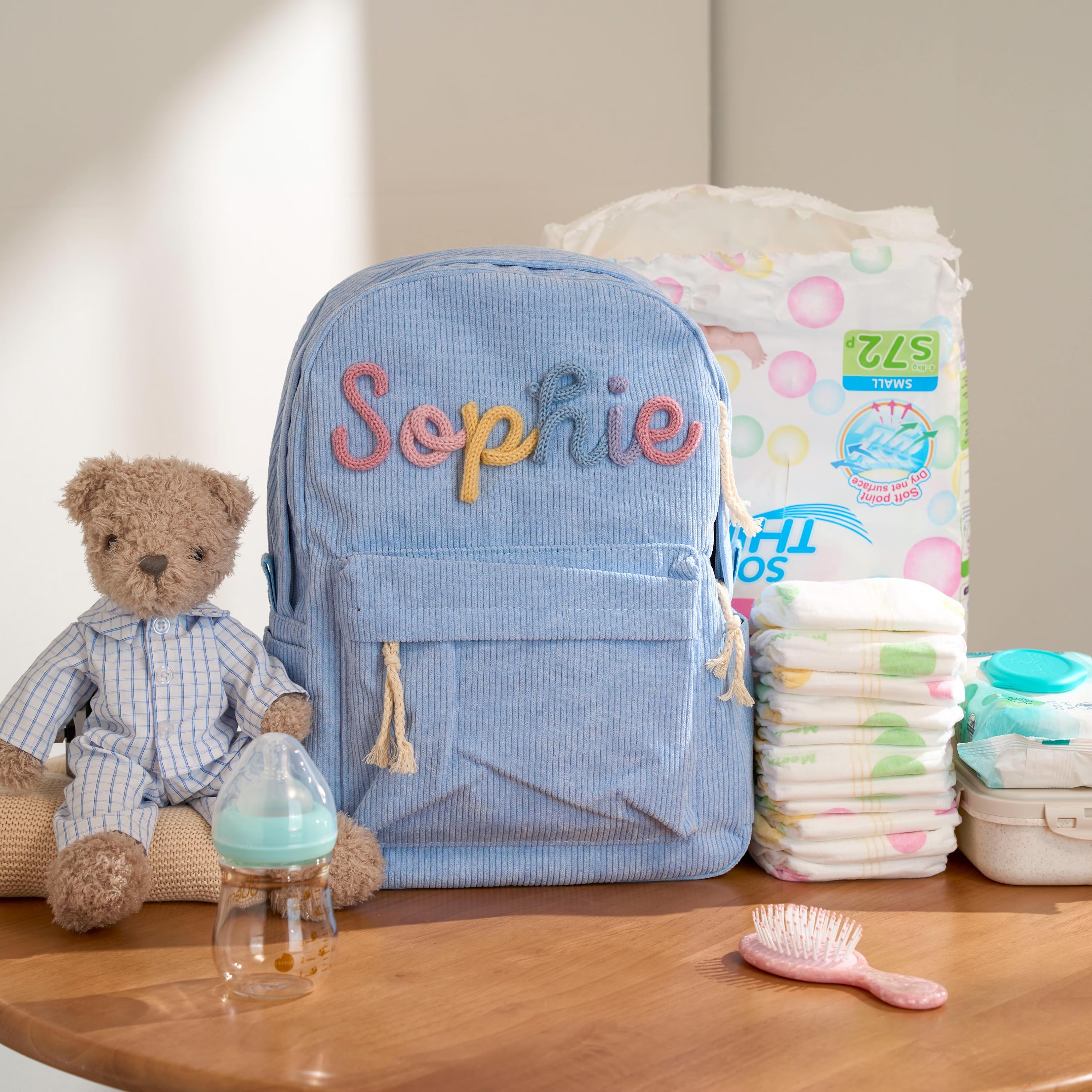 Personalized Corduroy Backpack