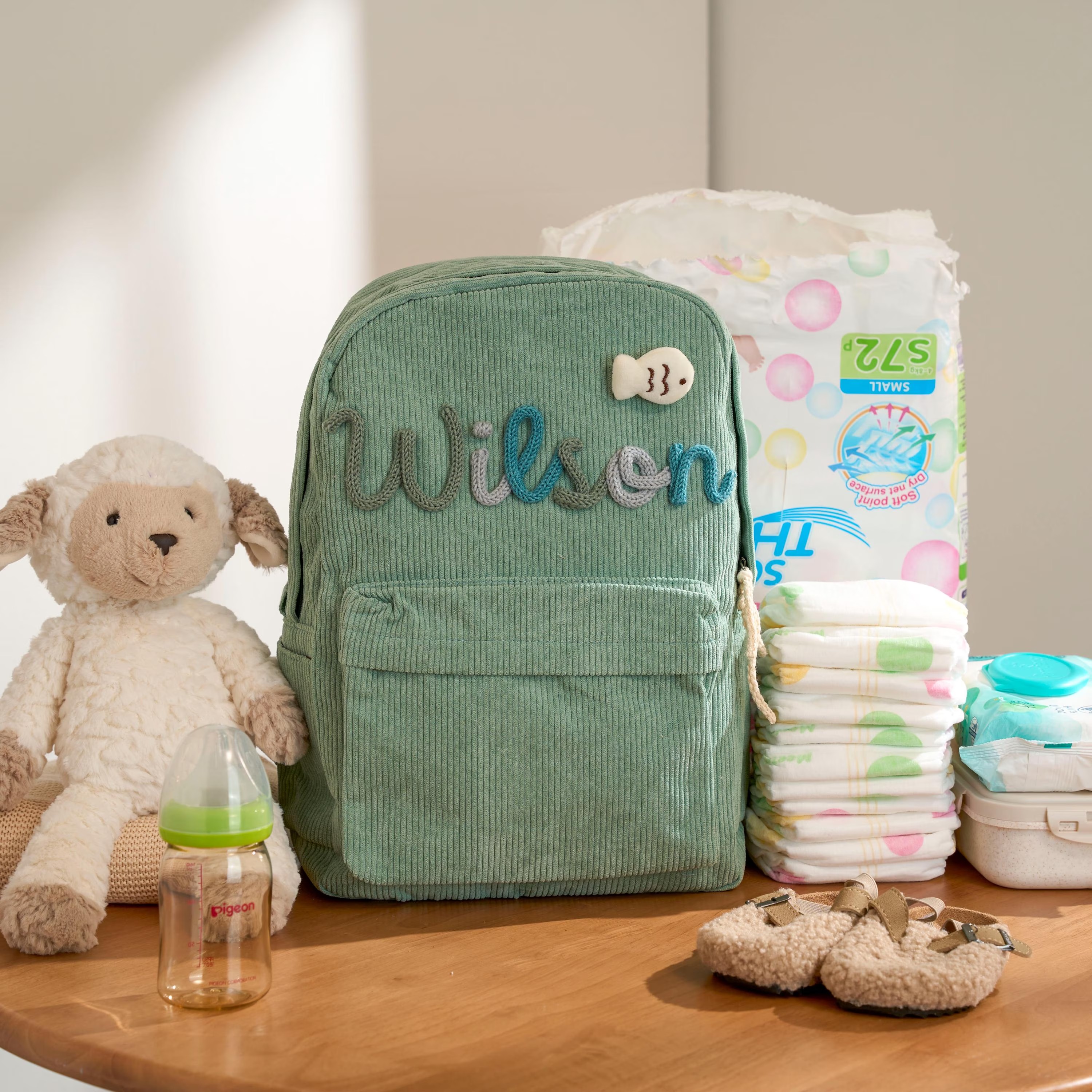 Personalized Corduroy Backpack