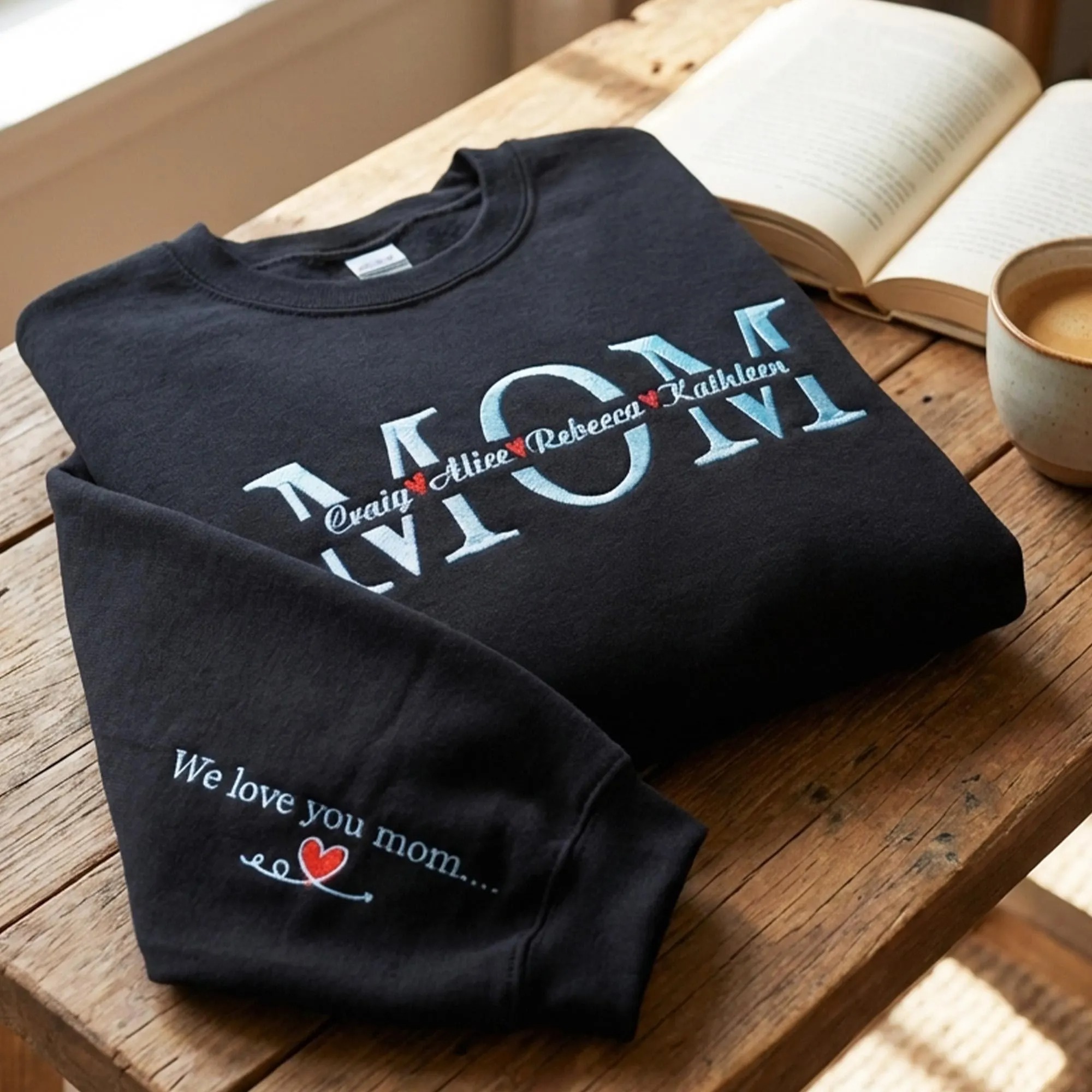 Personalized Mama Crewneck with Kids Names