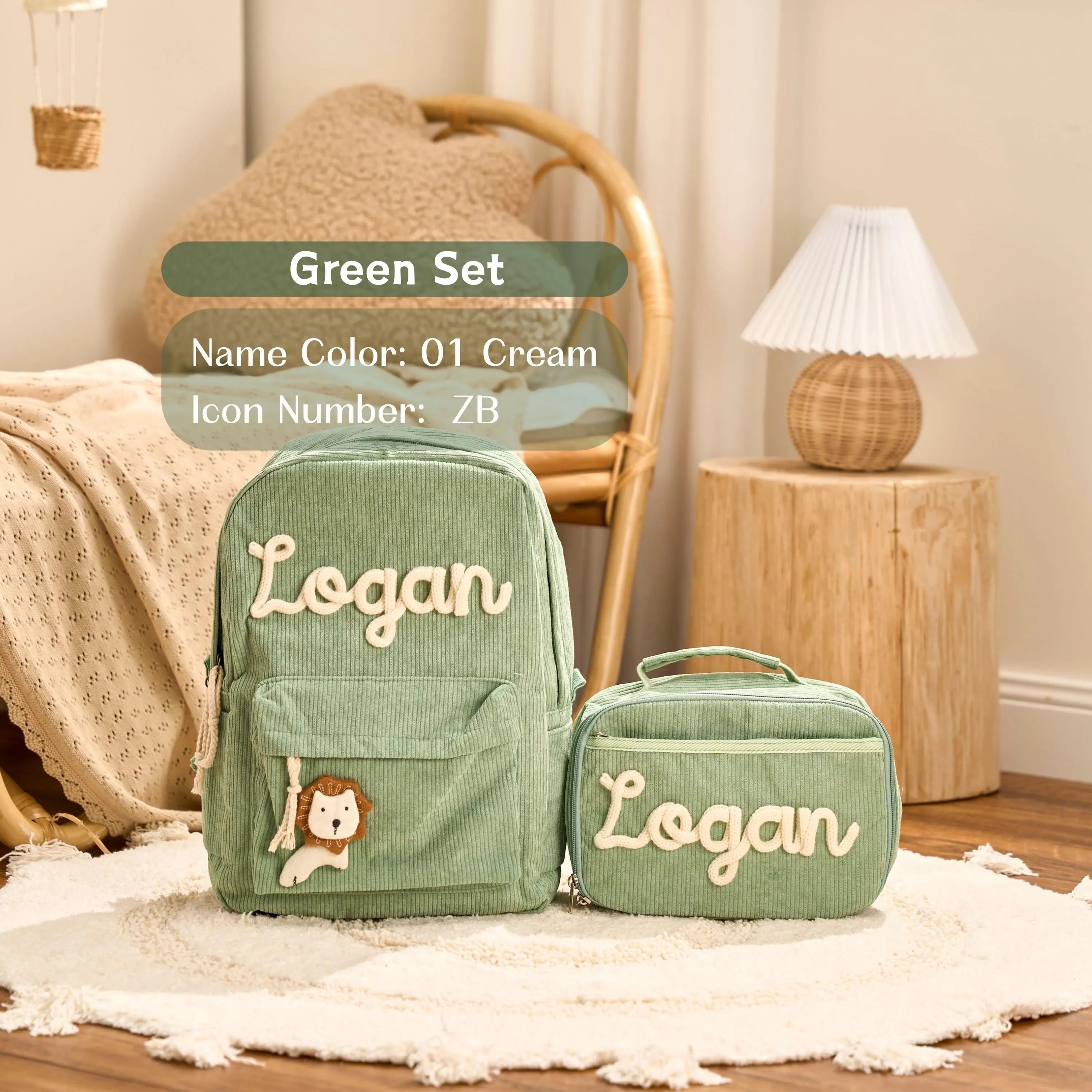 Personalized Toddler Backpack & Lunch Bag Set