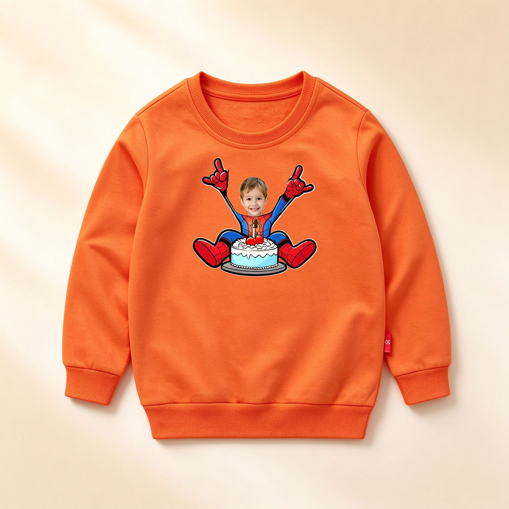 Personalized Spiderman Birthday Shirt, Custom Face Superhero Kids Birthday Outfit