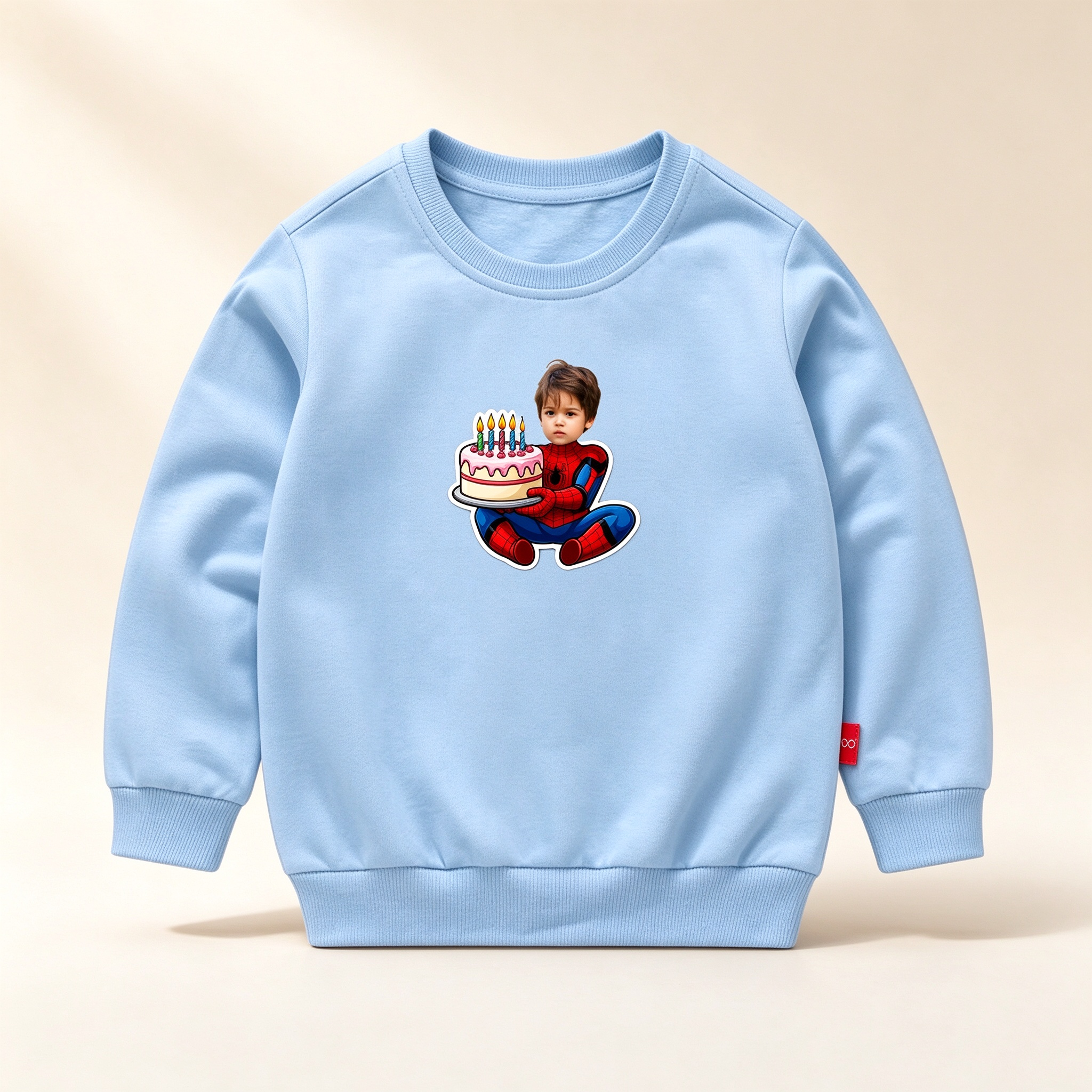 Personalized Spiderman Birthday Shirt, Custom Face Superhero Kids Birthday Outfit