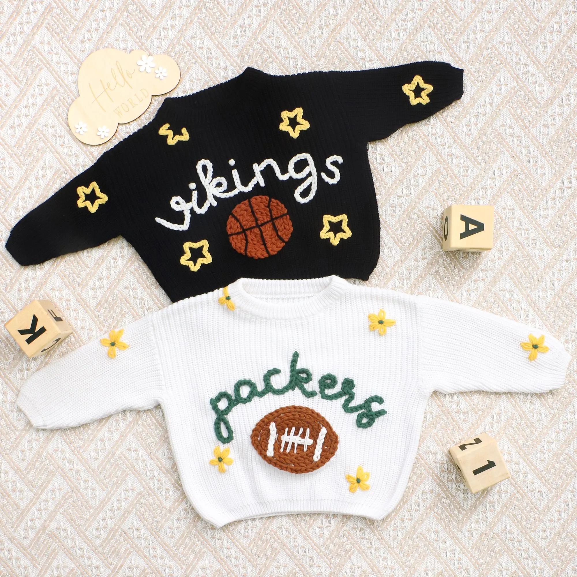 Personalized Sweater with Football