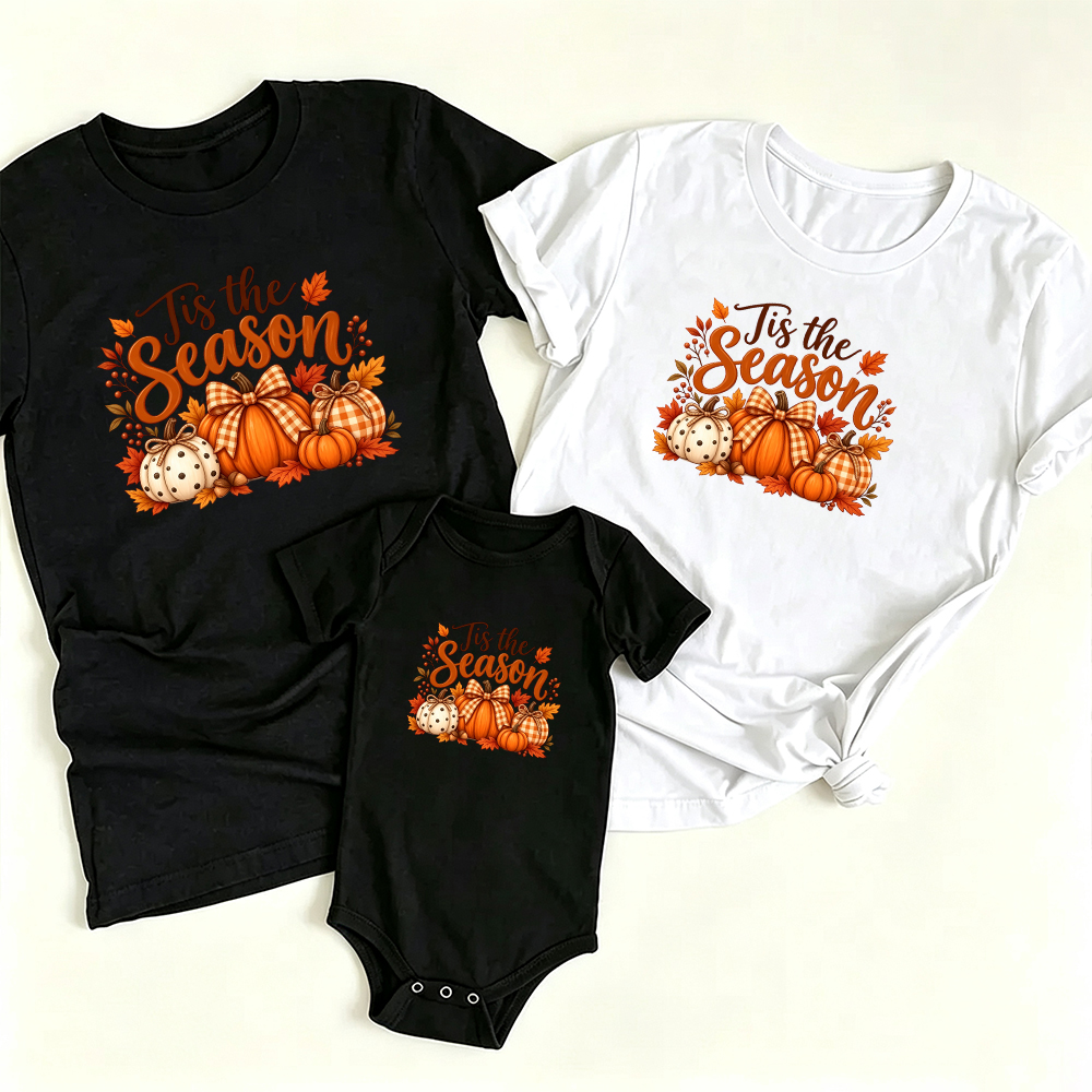 Pumpkin Matching Family T-shirt Outfits