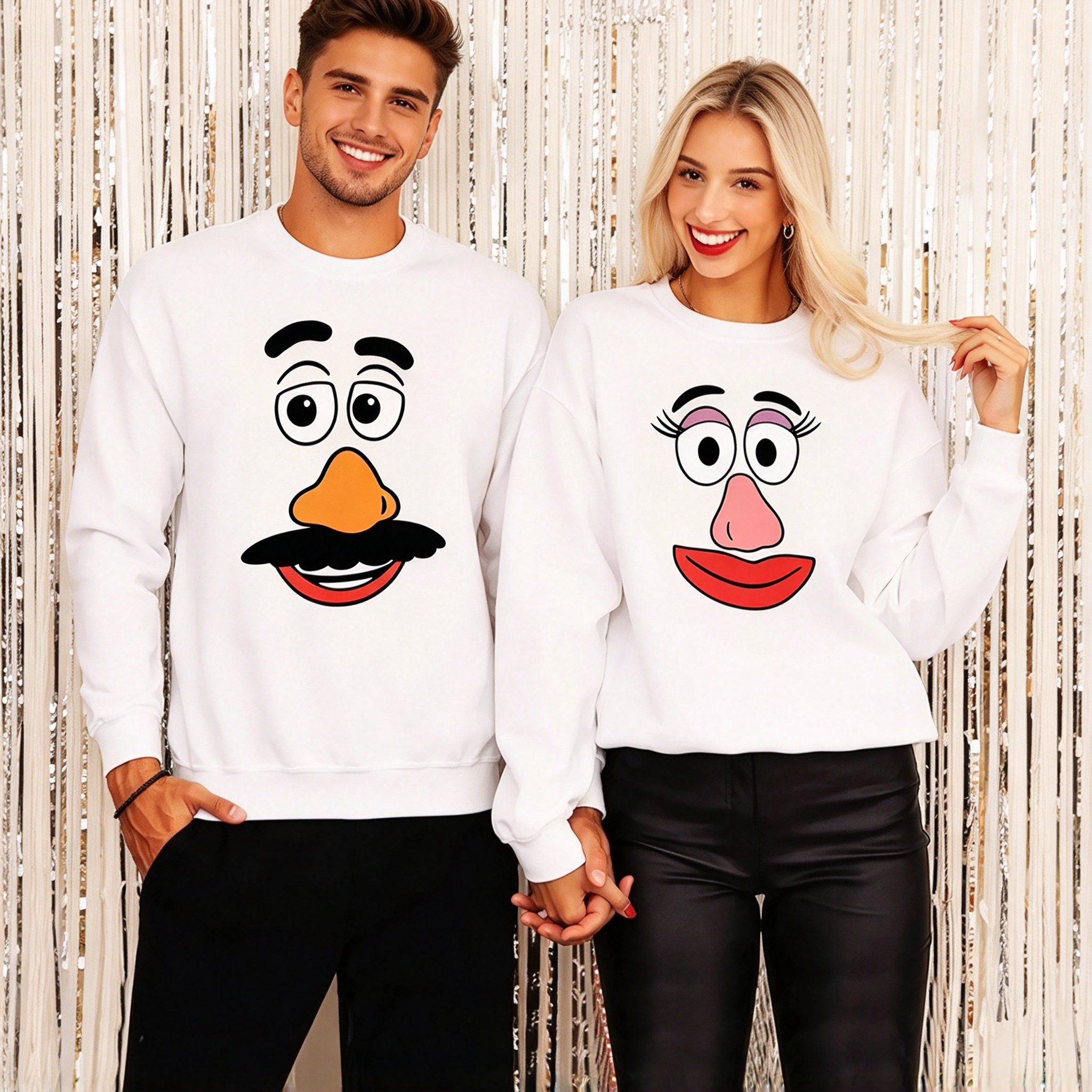 Toy Story Mr & Mrs Potato Head Couple Print T-Shirts Outfits