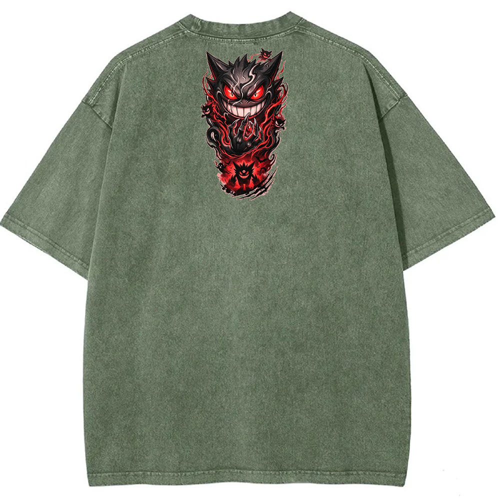 Oriental Cloud Gengar Tattoo Tee | Pokemon Anime