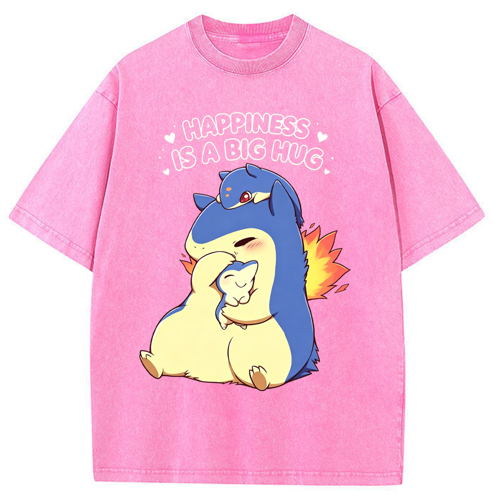Parent & Kid Typhlosion Family Hug Vintage Washed T-Shirt