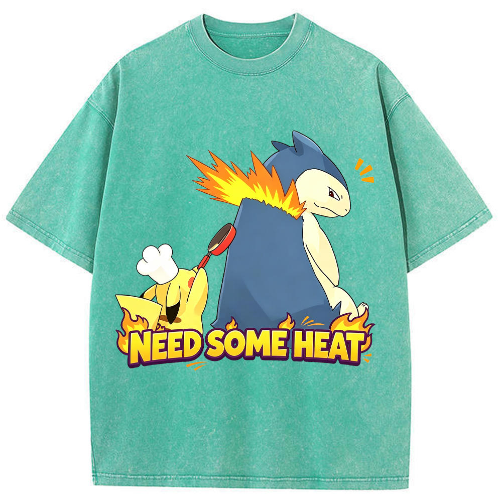 Pikachu Chef & Typhlosion Cartoon Tee | Pokemon Anime