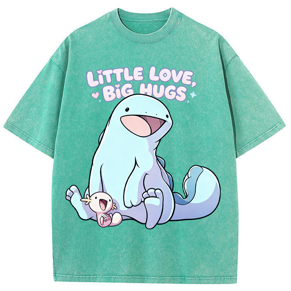 Parent & Kid Quagsire & Axolotl Wooper Vintage Washed T-Shirt