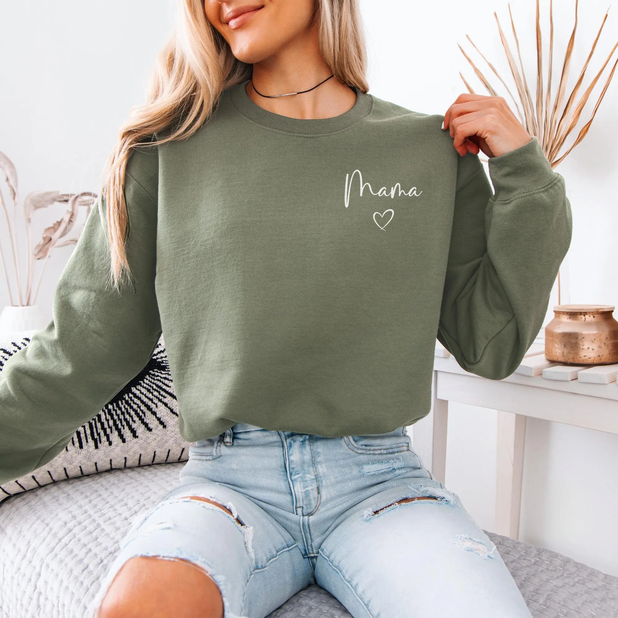 Custom Mummy Mama Sweatshirt - Personalised Mum Sweatshirt, Mother's Day Gifts