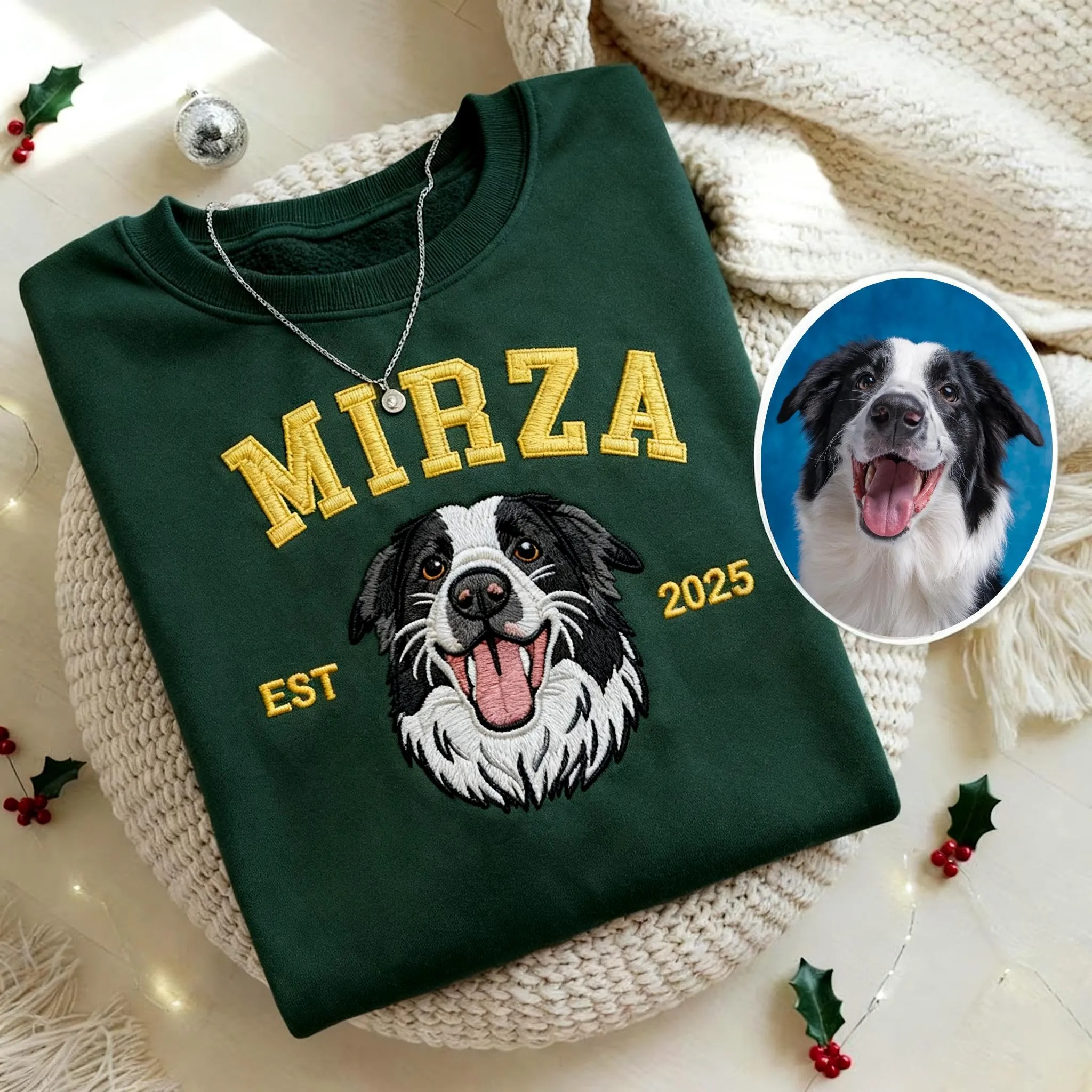 Pet Embroidered Sweatshirt