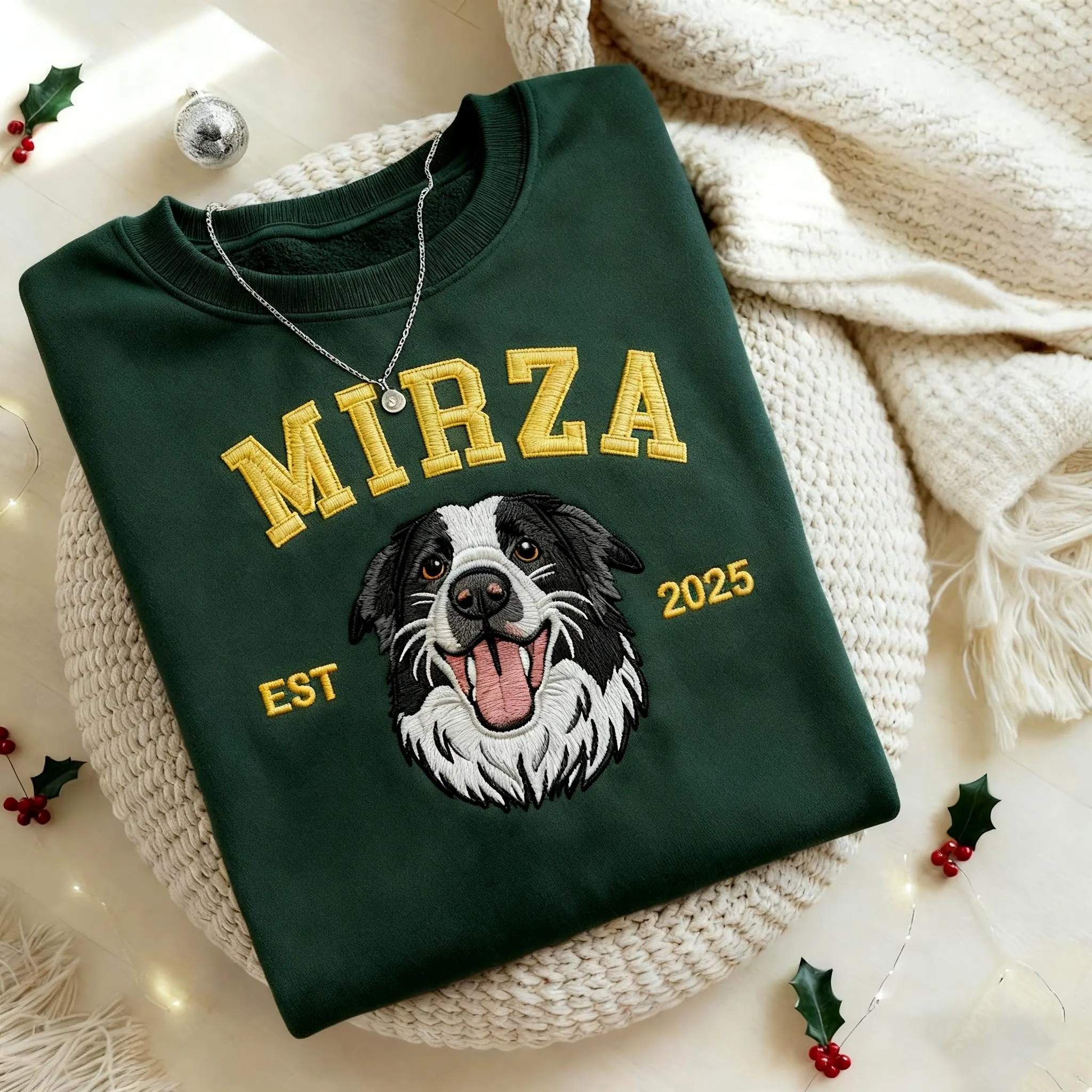 Pet Embroidered Sweatshirt