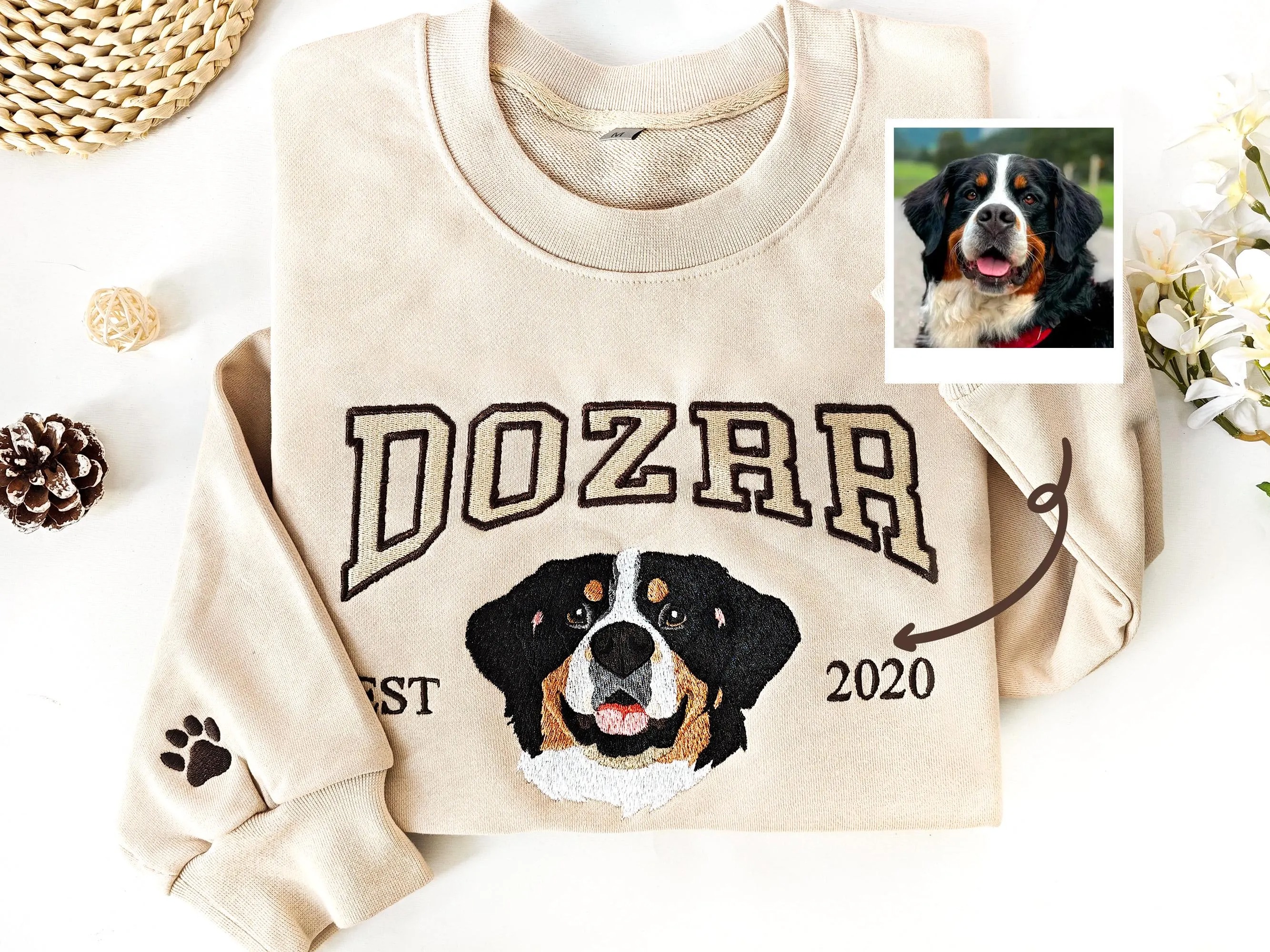 Pet Embroidered Sweatshirt