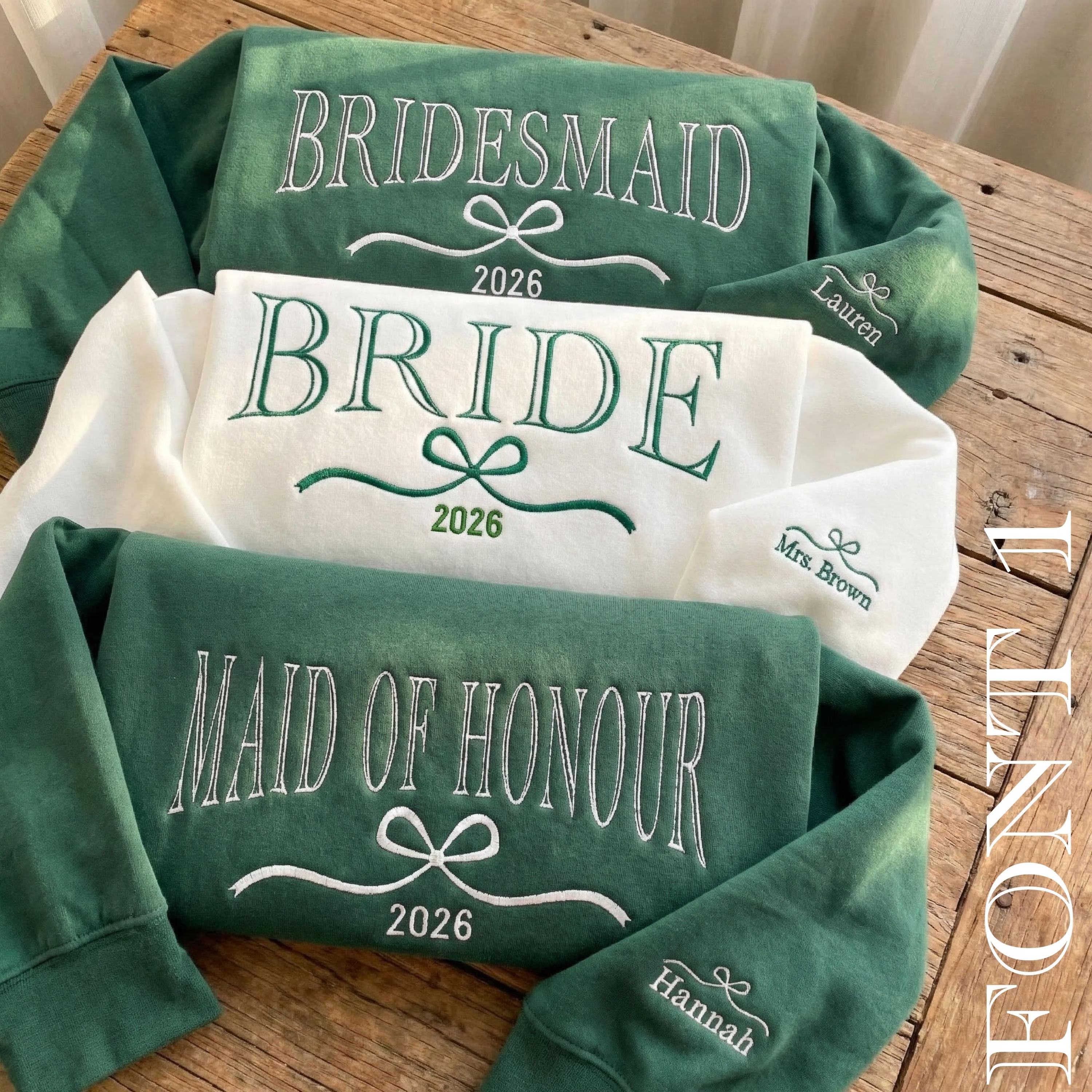 Custom Embroidered Bride Sweatshirt