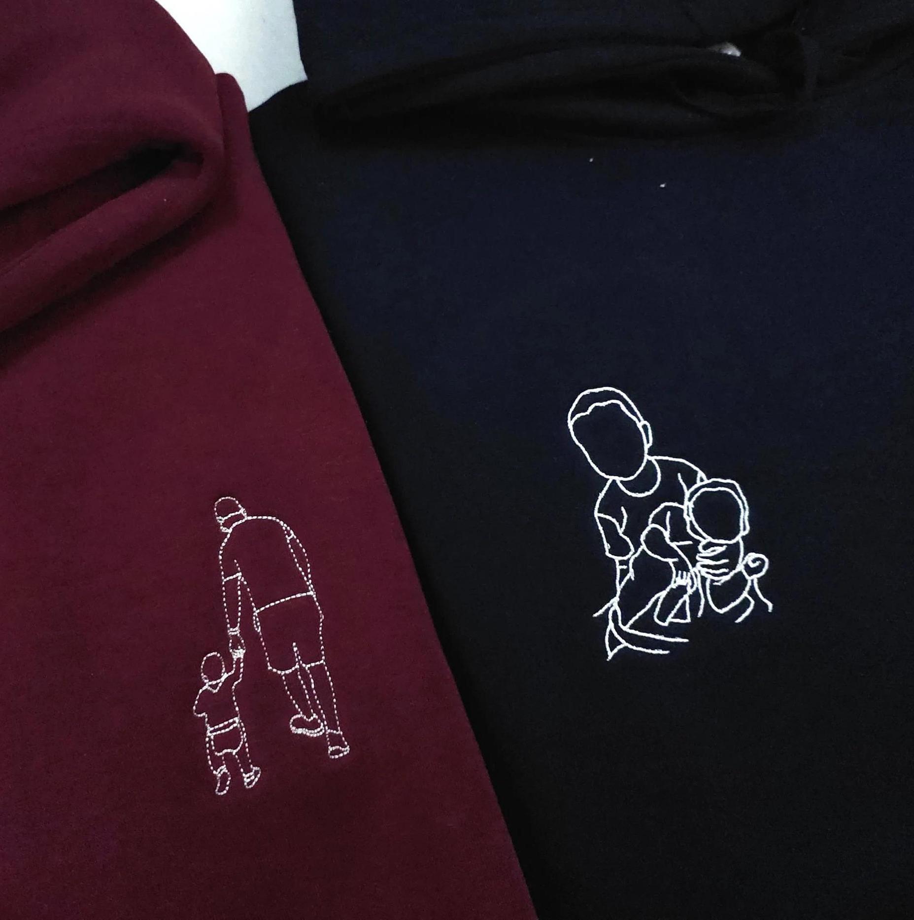 Custom Dad Photo Hoodie