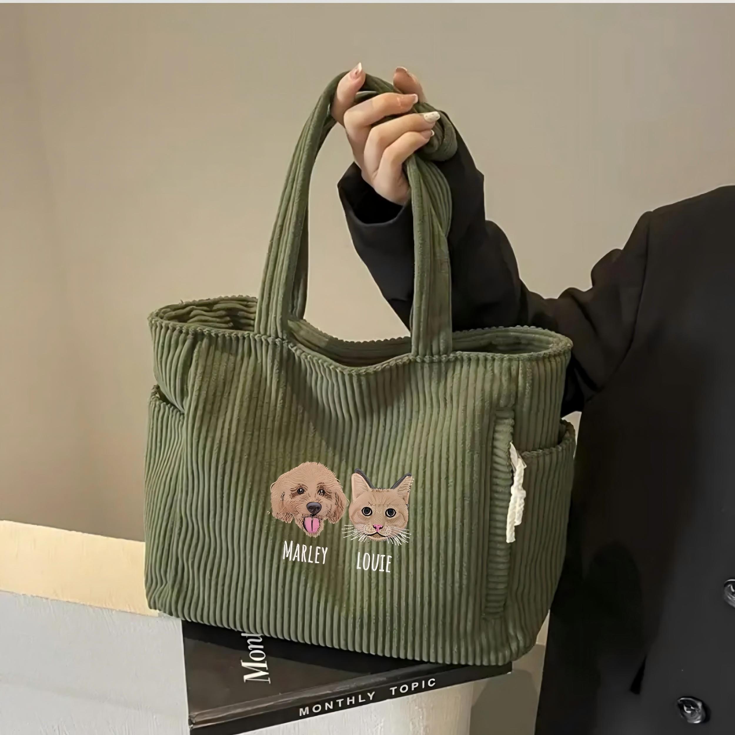 Custom Pet Portrait Tote Bag
