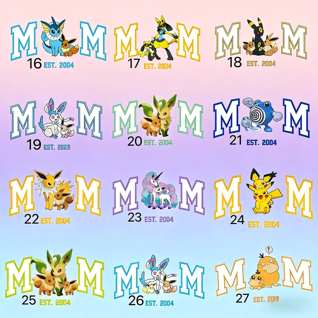 Mom PKM Personalized Print Tee for Mom