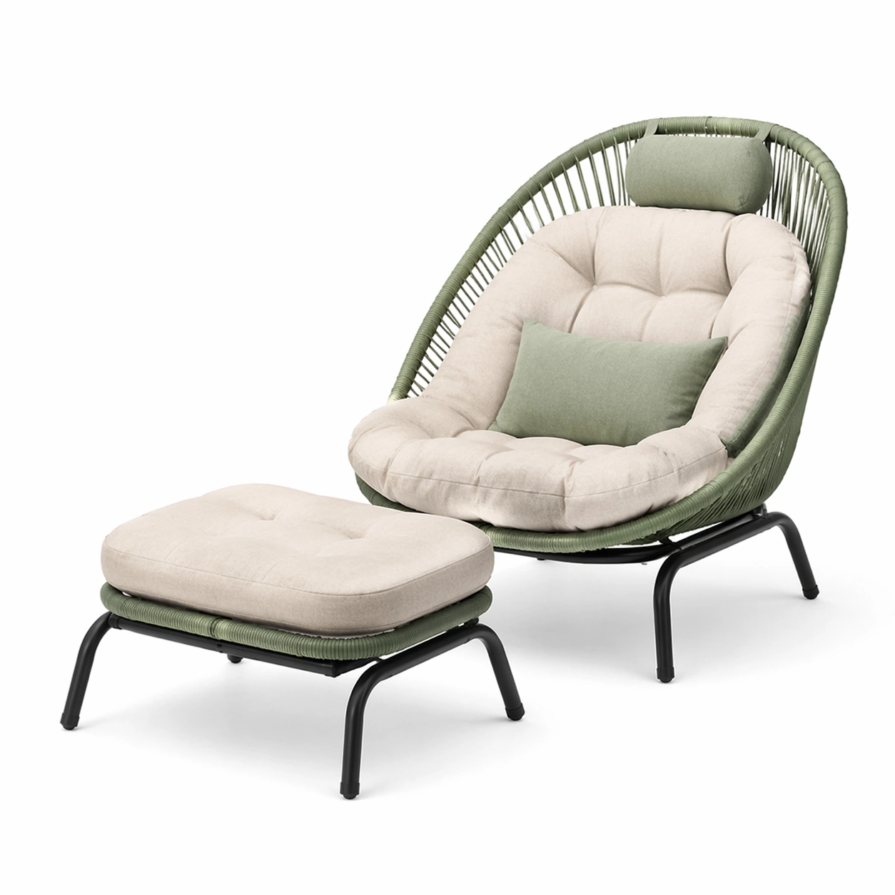 Lounge Sessel mit Fusshocker-Zorinae