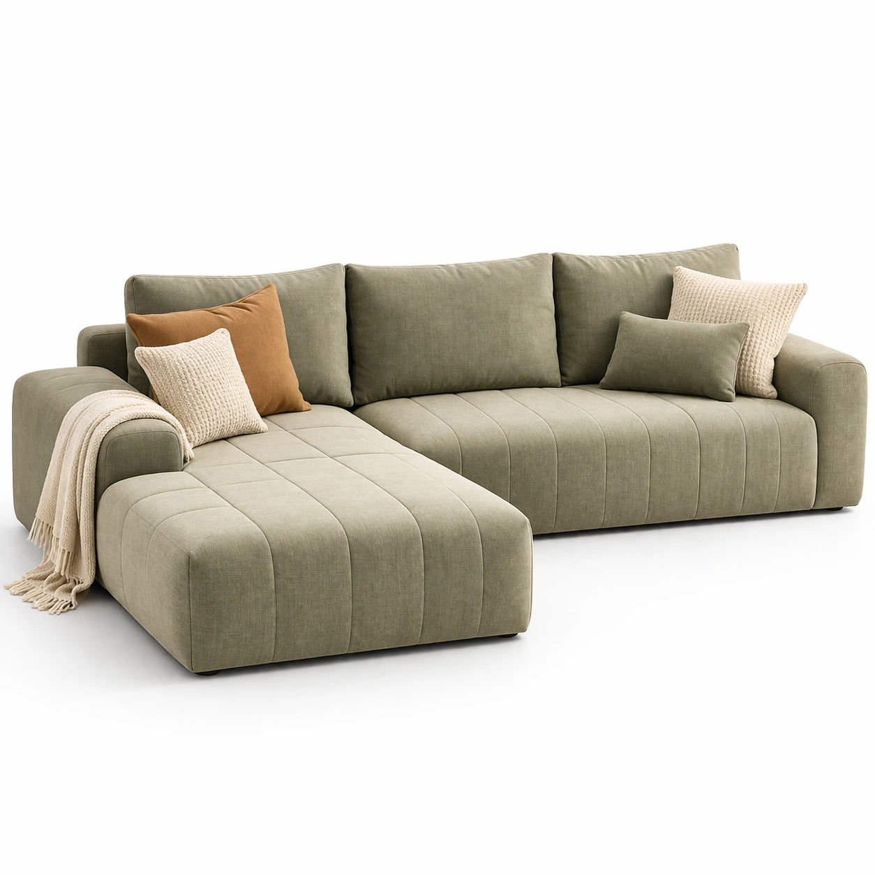 Ecksofa modern mit Polsterung-Zorinae