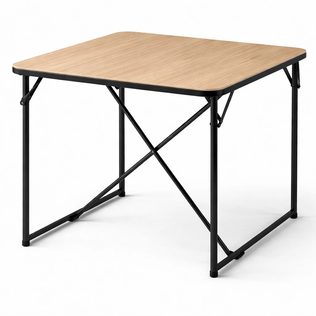 Klapptisch kompakt mit Metallrahmen-Zorinae