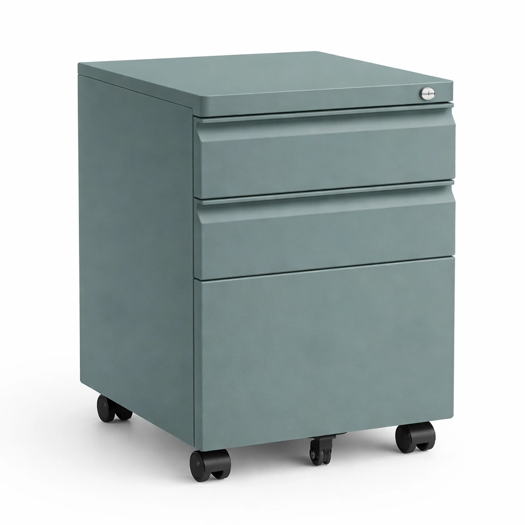 Mobiler Aktenschrank mit Rollen und Schubladen-Zorinae