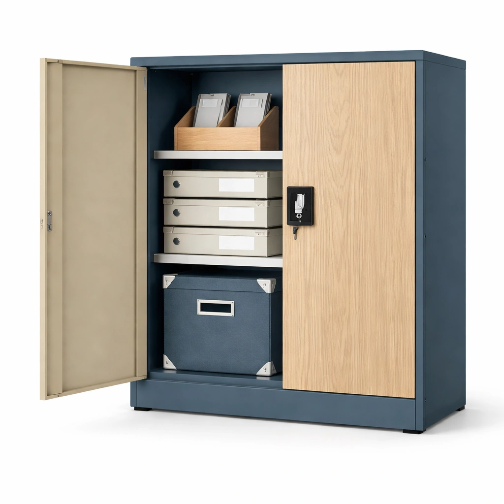 Aktenschrank mit Tueren und Regalfach-Zorinae