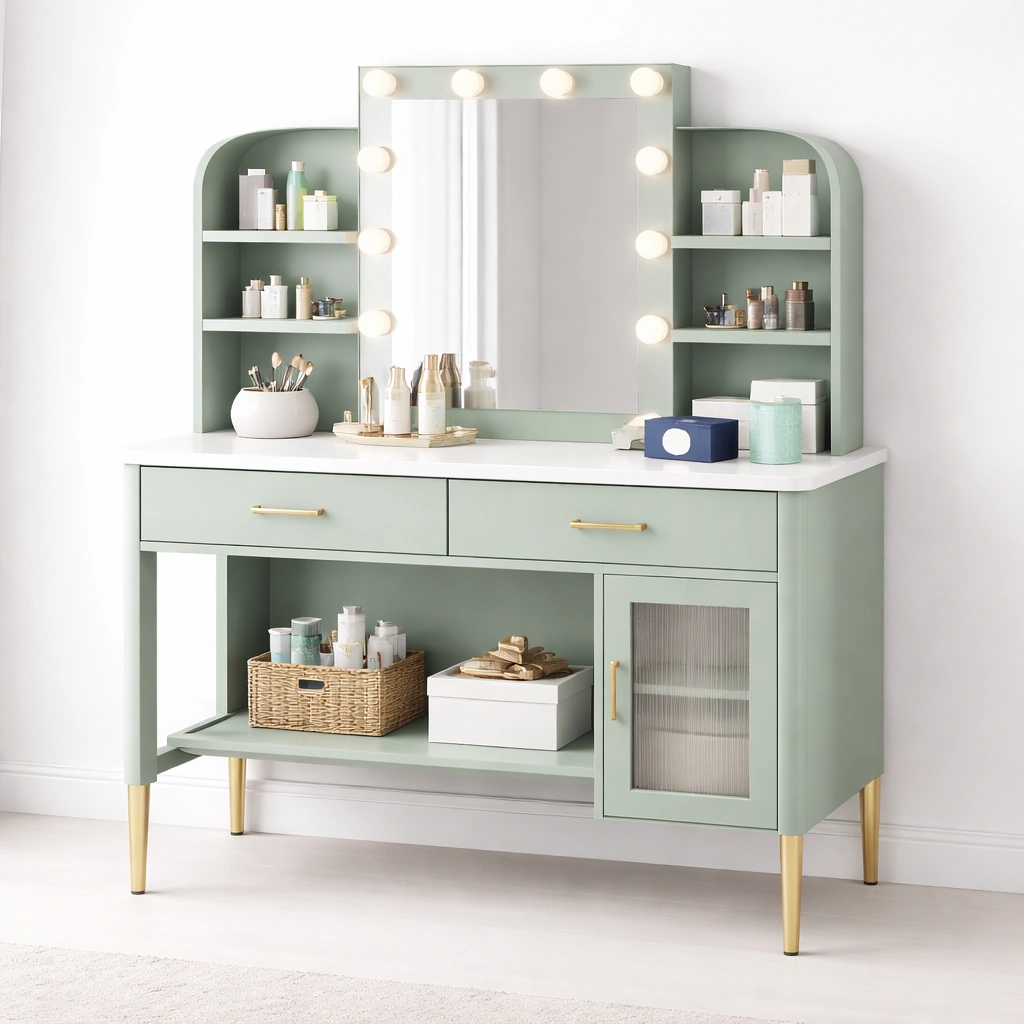 Schminktisch modern mit Stauraum-Zorinae